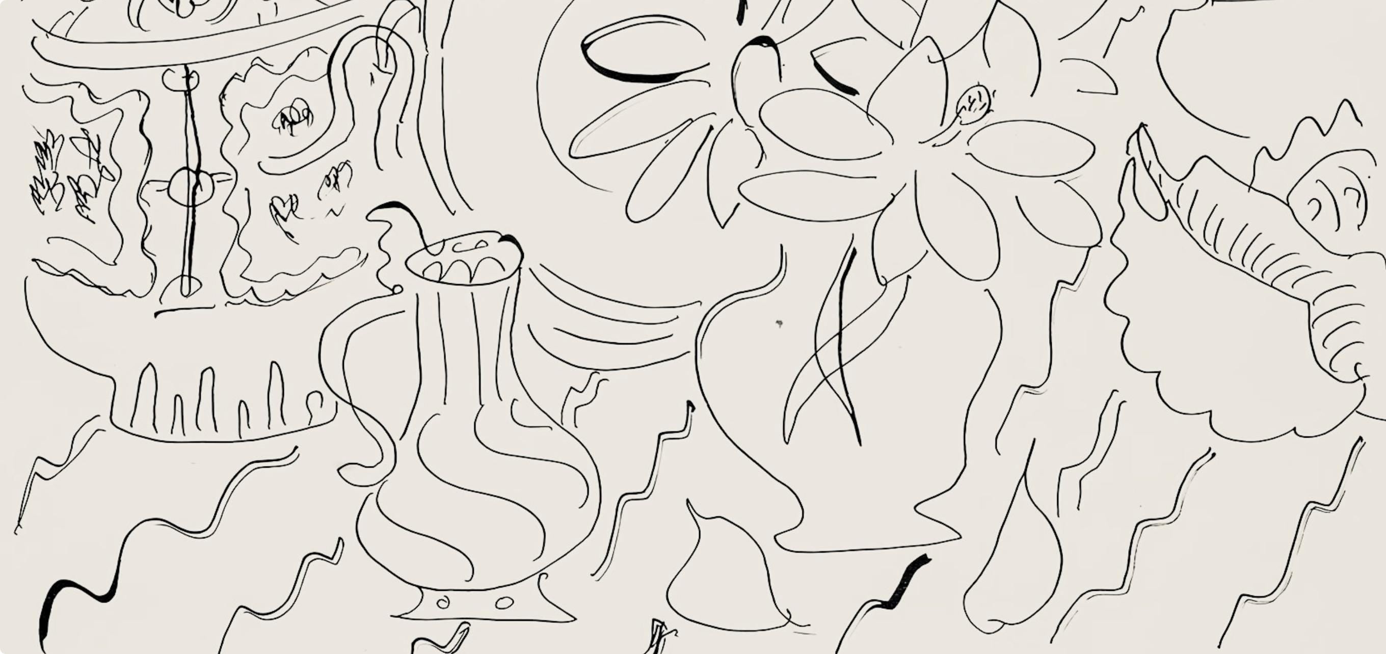 Henri Matisse, Série G, var. 4 (Duthuit 9), Henri Matisse, Dessins, Thèmes et variations, Limited Edition Lithograph