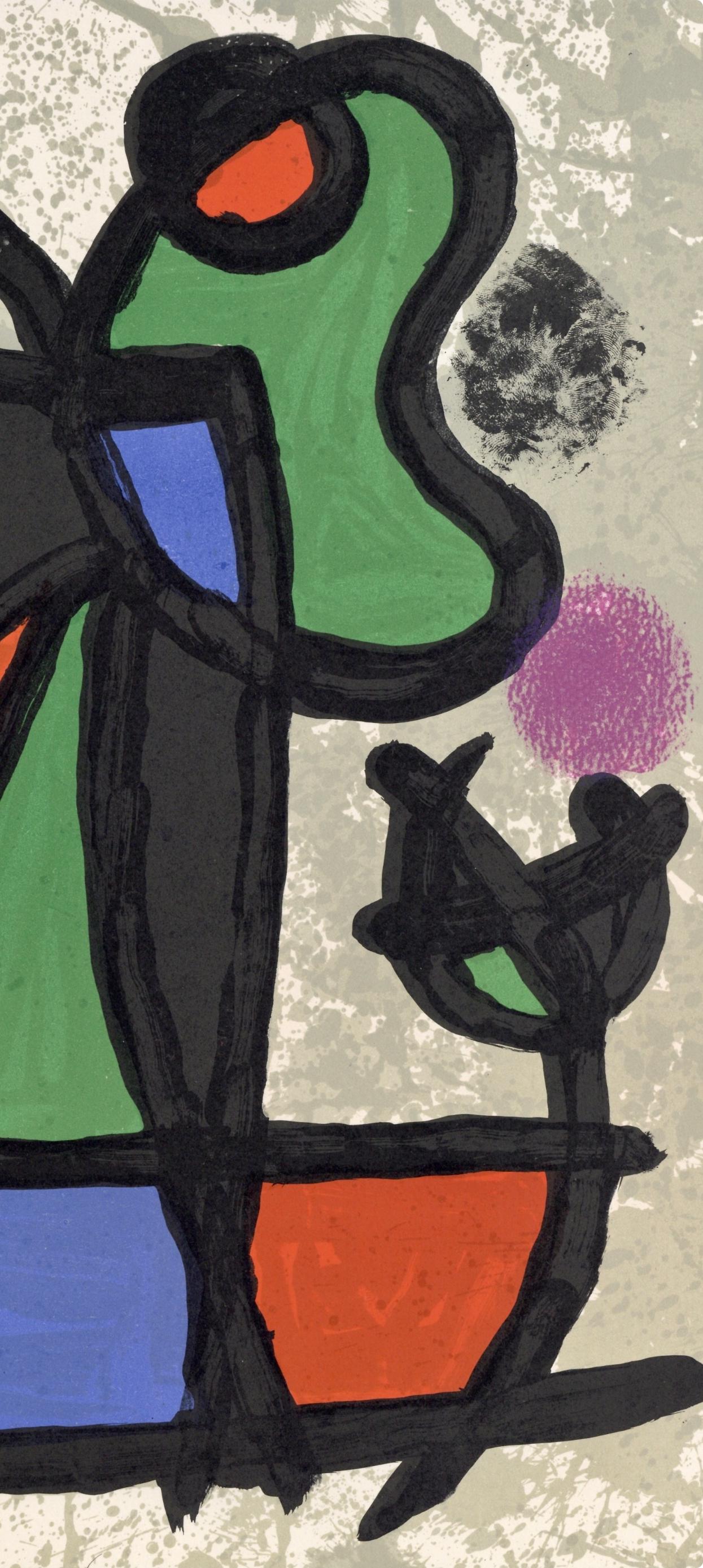 Joan Miró, Composition, Derrière le miroir, Limited Edition Lithograph