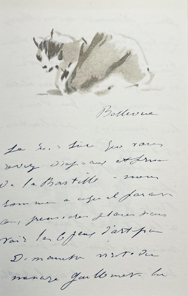 Édouard Manet, Composition, Édouard Manet, Letters with Aquarelles, Limited Edition Lithograph