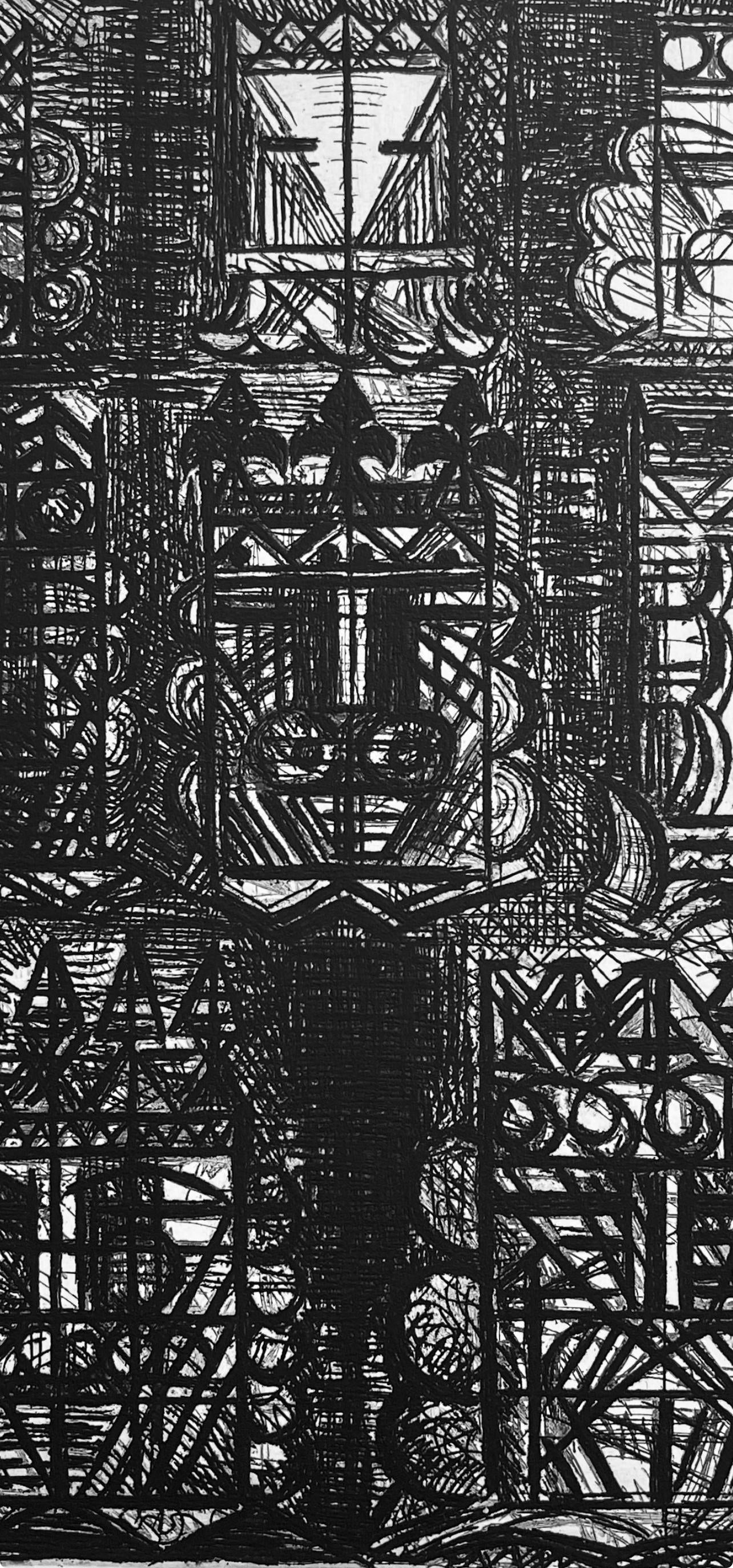 Marcel Gromaire, Prophetie Des Huit Rois, Scène XVI, Shakespeare, Macbeth, Eaux-fortes de Gromaire, Limited Edition Etching