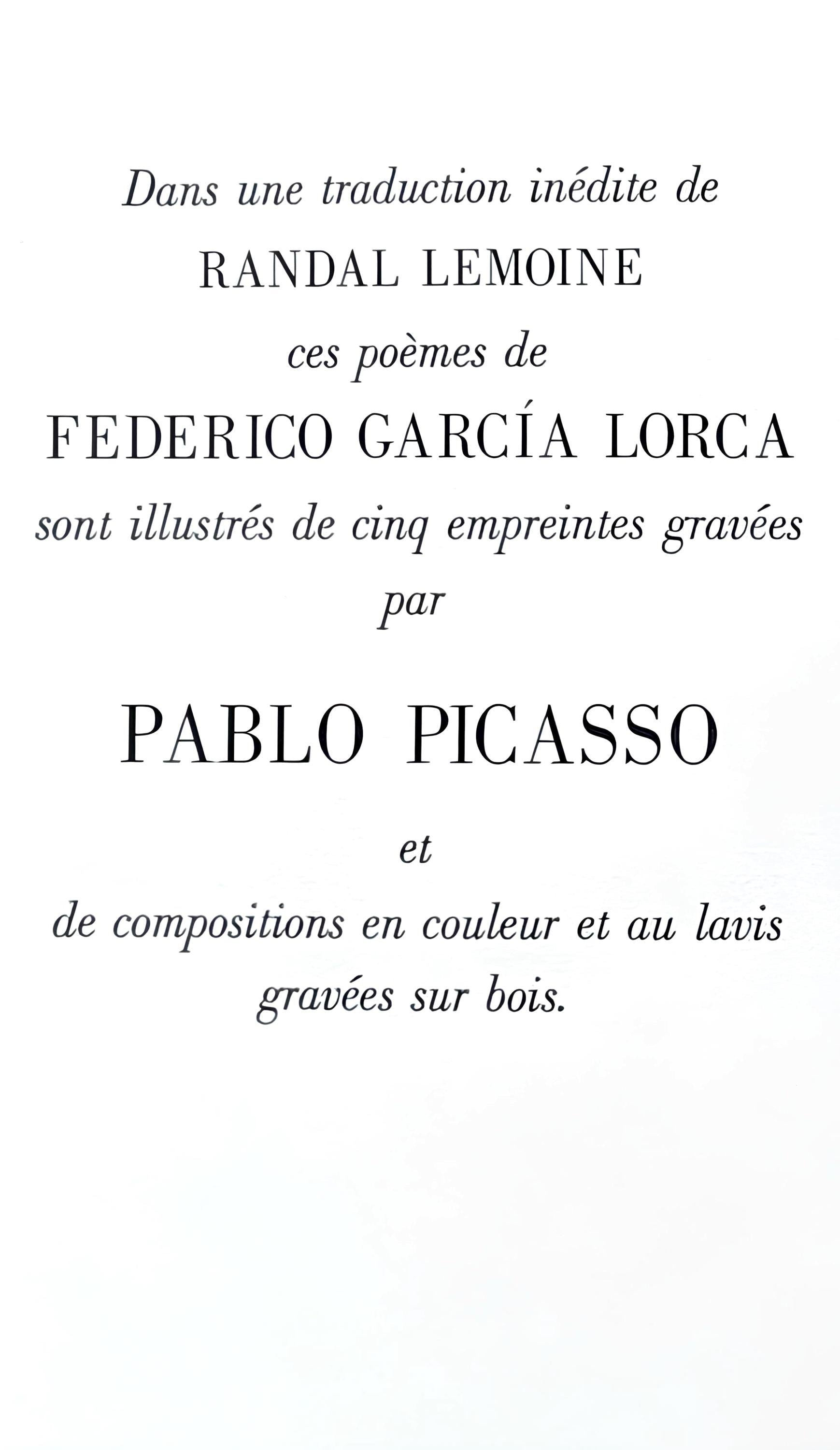 Pablo Picasso, Composition, Chant funèbre pour Ignacio Sanchez Mejías, Limited Edition Lithograph