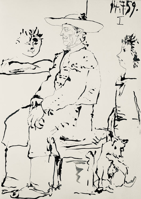 Pablo Picasso, Composition (Bloch 1276; Czwiklitzer 23), Toros y Toreros, Limited Edition Lithograph