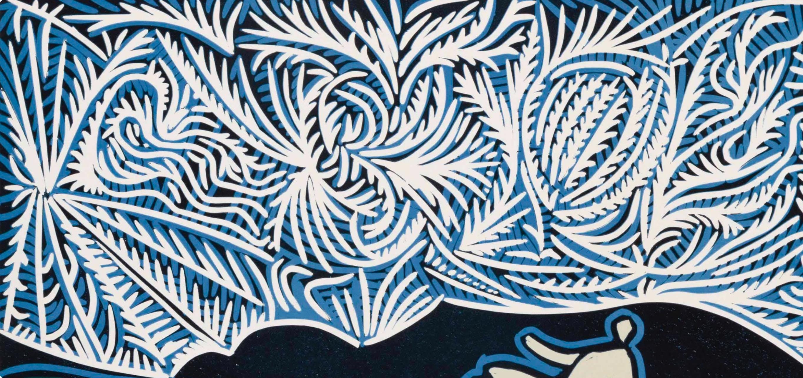 Pablo Picasso, Bacchanal with Kid and Spectator (Orozco 214), Grabados al linóleo, Limited Edition Linocut