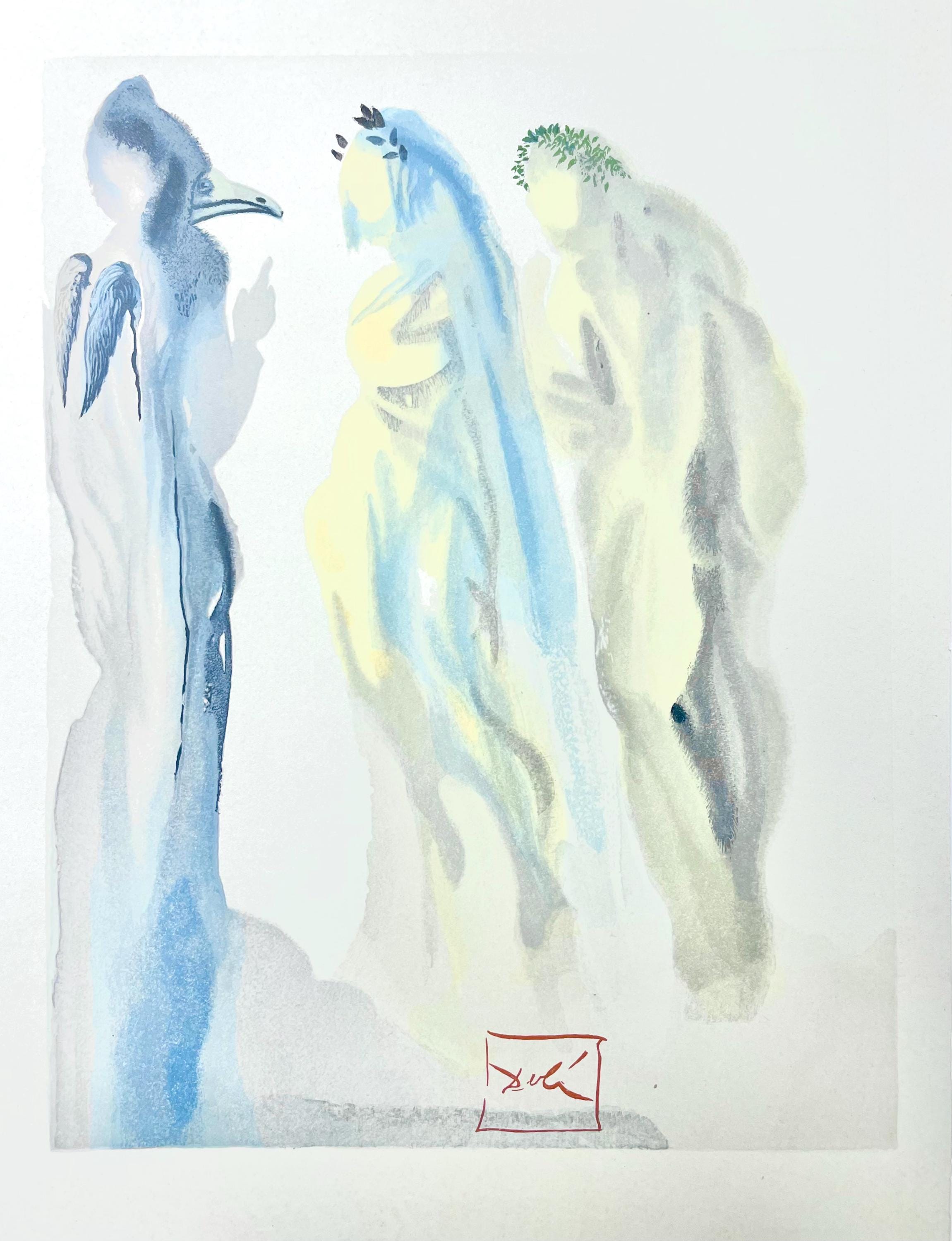 Salvador Dali, Paradies IX (Field 189-200; Michler/Löpsinger 1039-1138), Die Göttliche Komödie, Signed, Limited Edition Woodcut