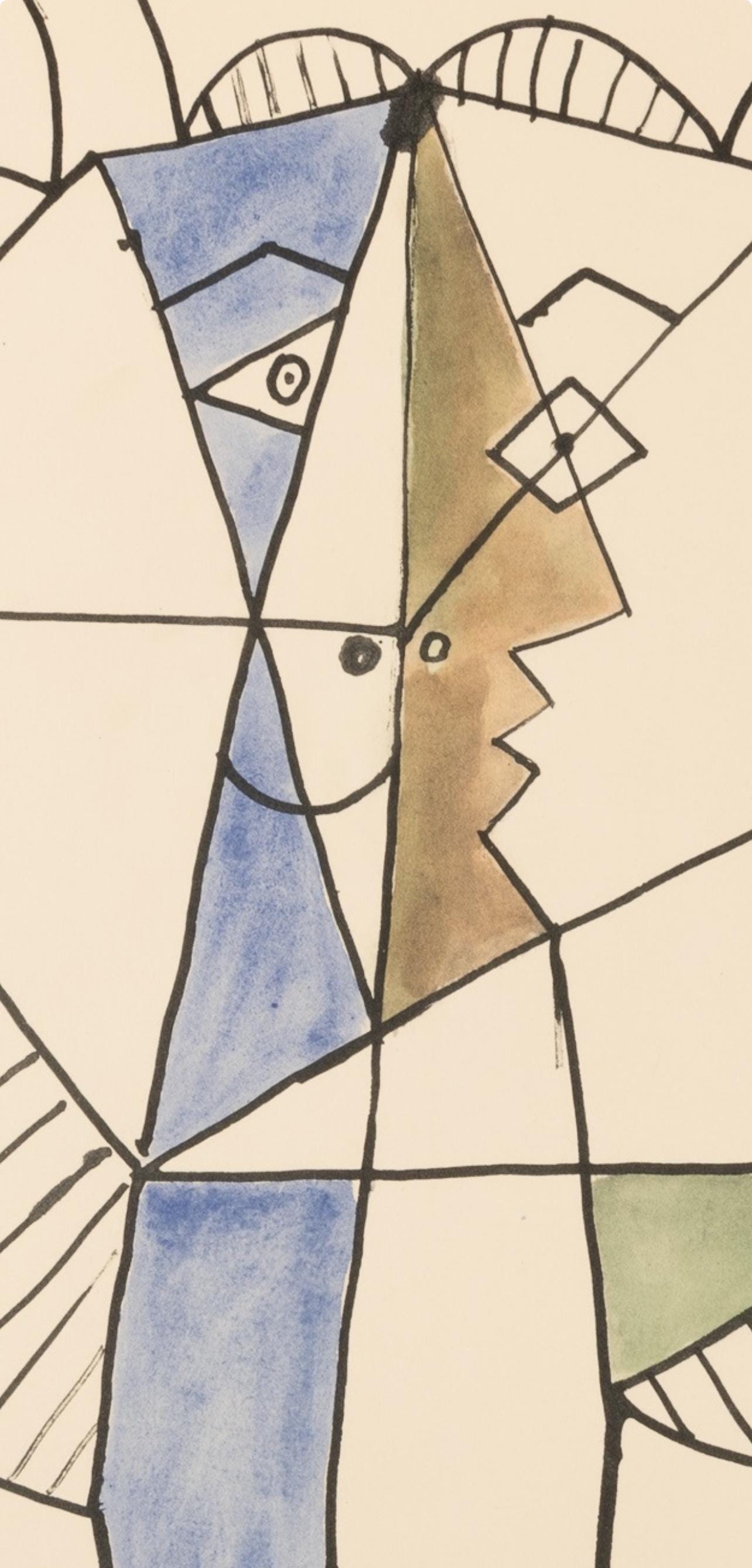Pablo Picasso, Composition, Faunes et Flore d'Antibes, Limited Edition Lithograph