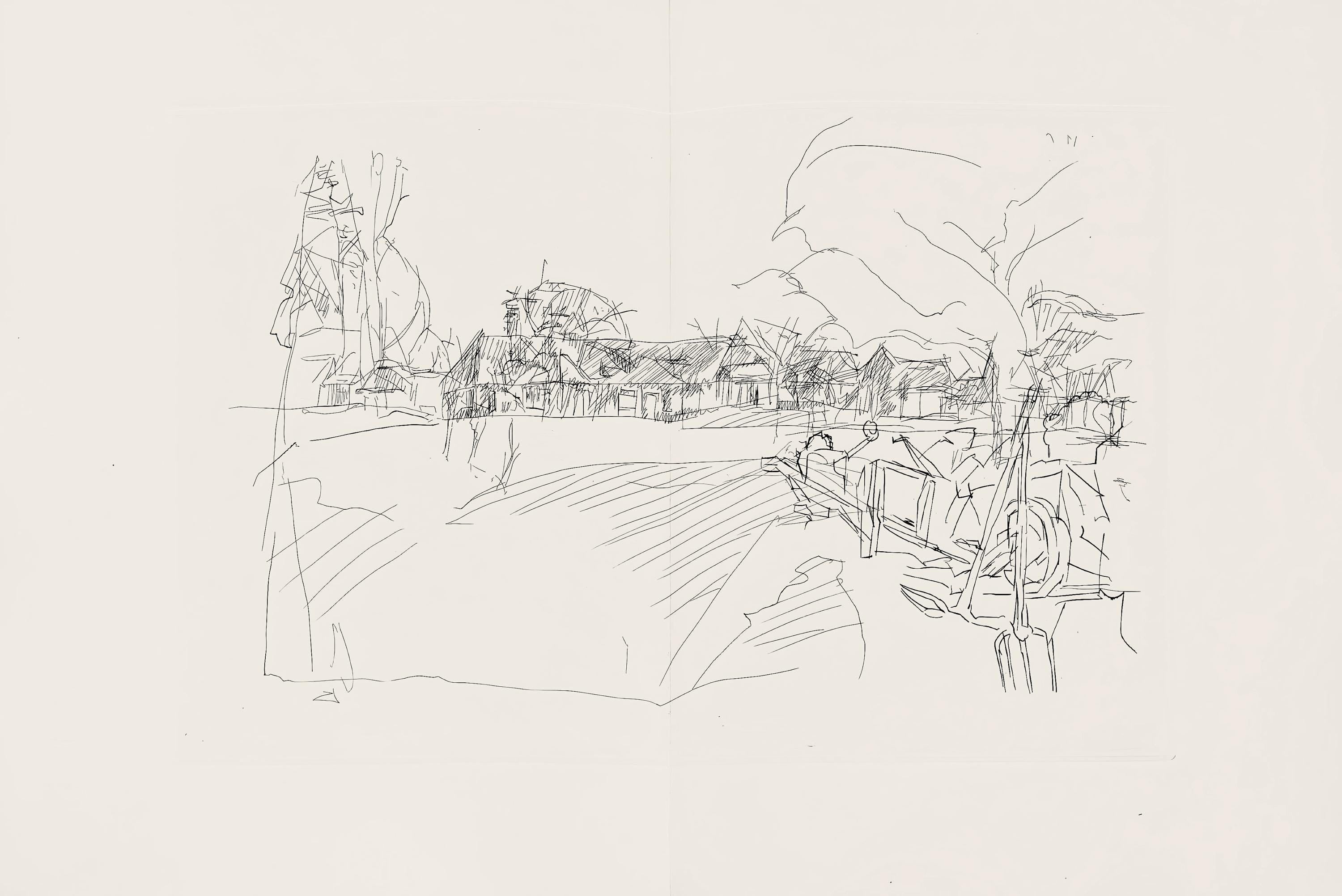 Jacques Villon, Composition (Ginestet/Pouillon 42-64), Hésiode, Les Travaux et les Jours, Limited Edition Etching