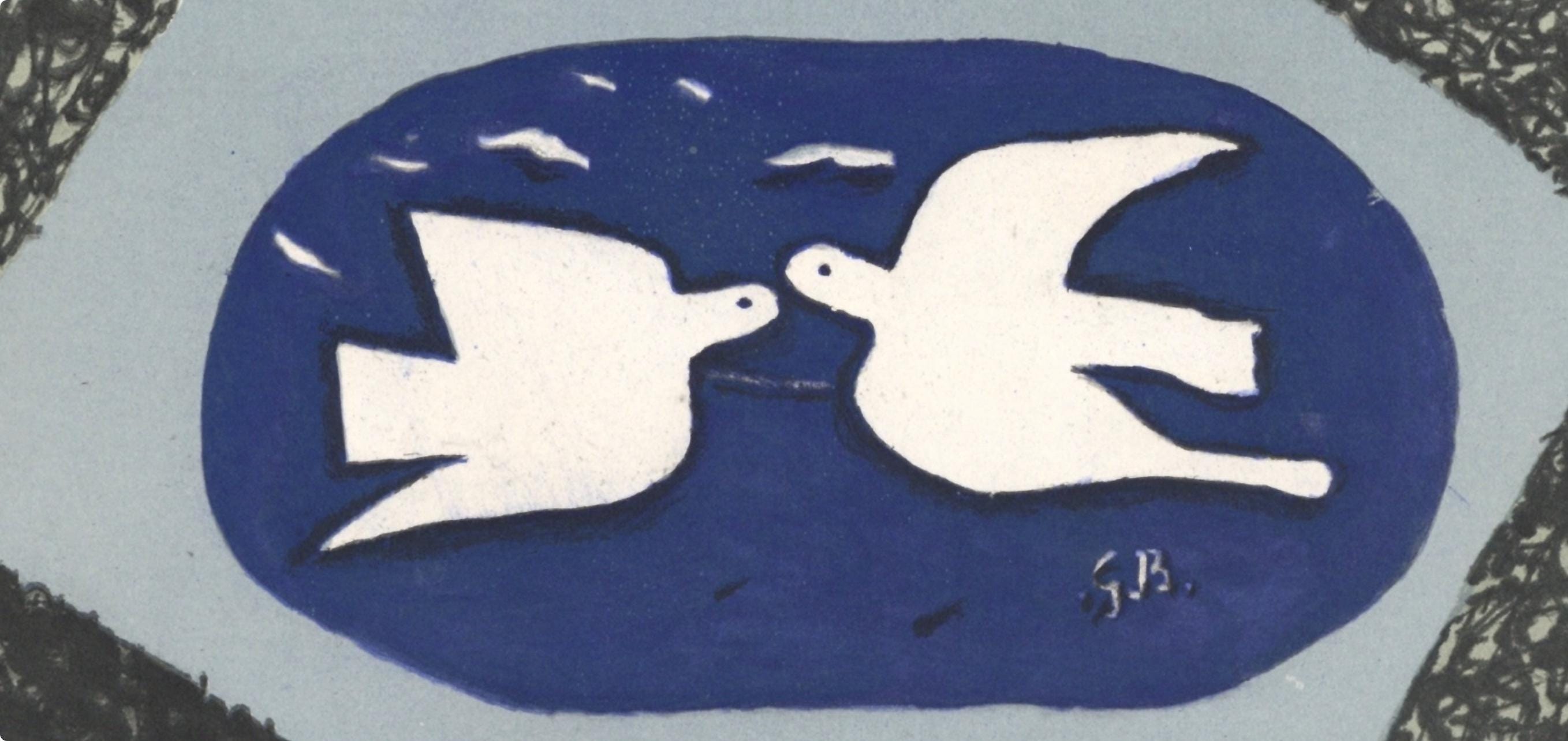 Georges Braque, Composition, Derrière le miroir, Limited Edition Lithograph