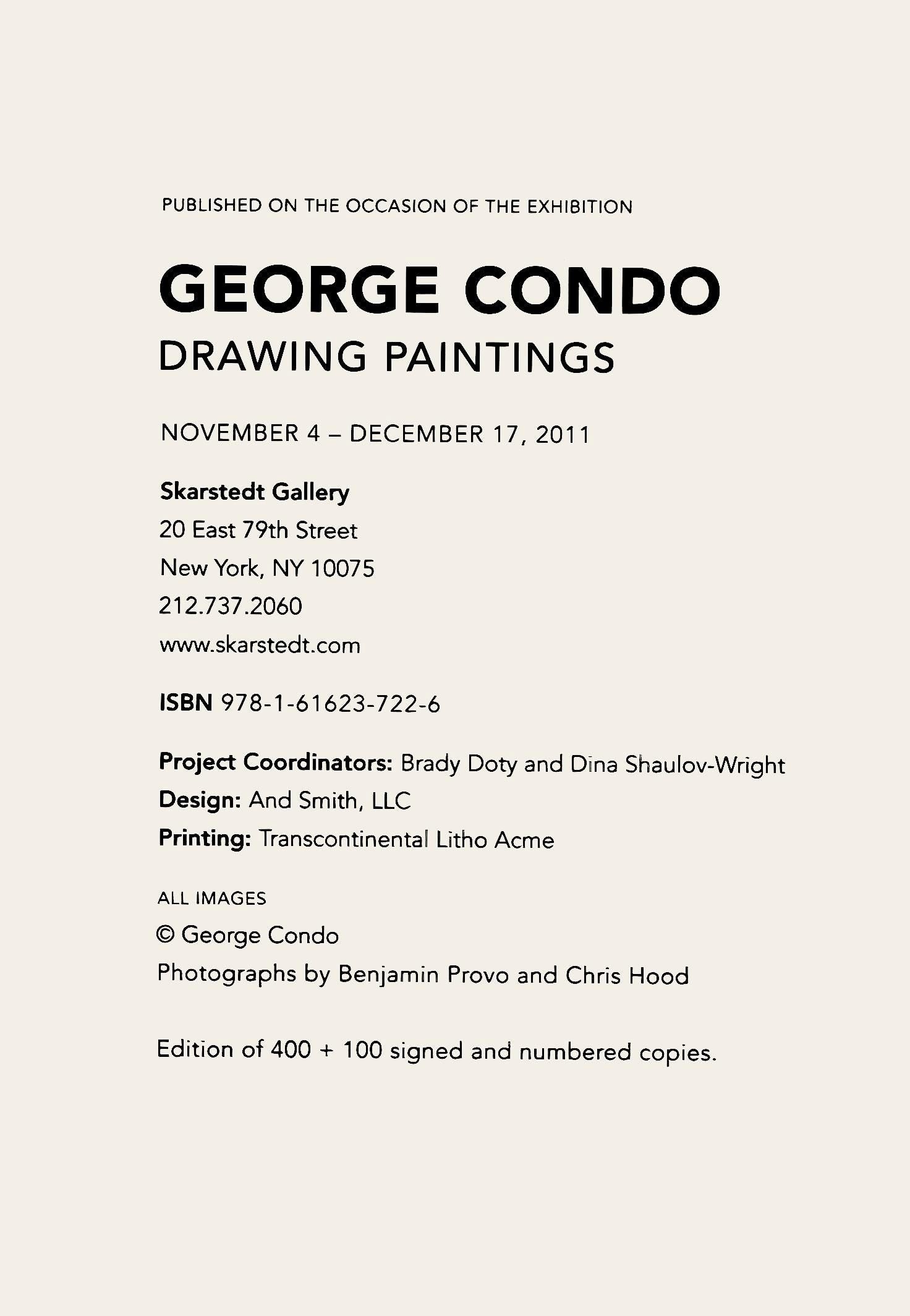 George Condo, Pink and Yellow Sweep, Drawing Paintings, Limited Edition Four Color Process Print