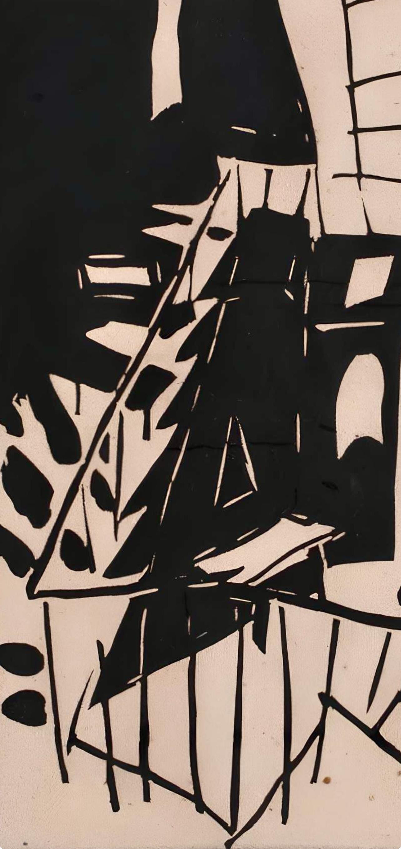 Jean Pougny, Composition, Pougny, dix linogravures originales, 1914-1920, Limited Edition Linocut
