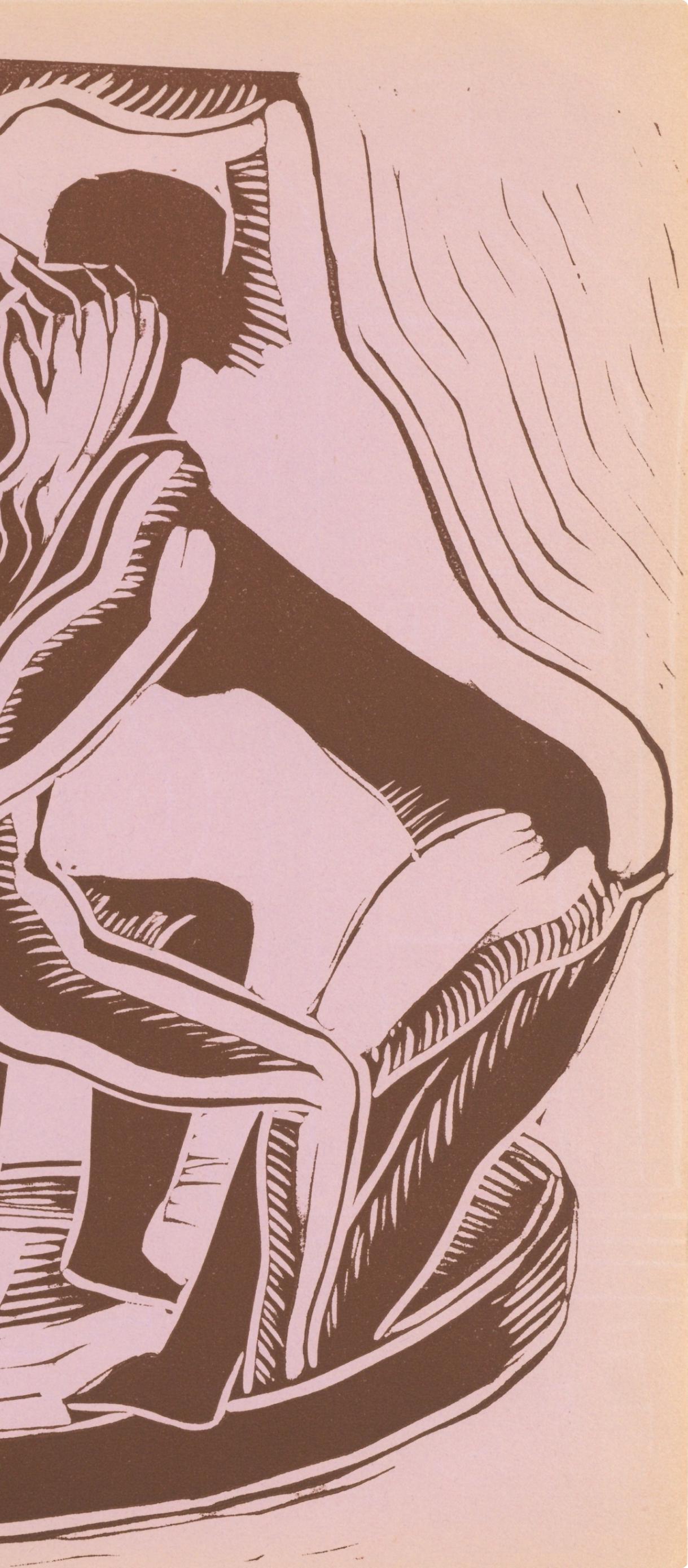 Ossip Zadkine, Composition, XXe siècle, Limited Edition Linocut