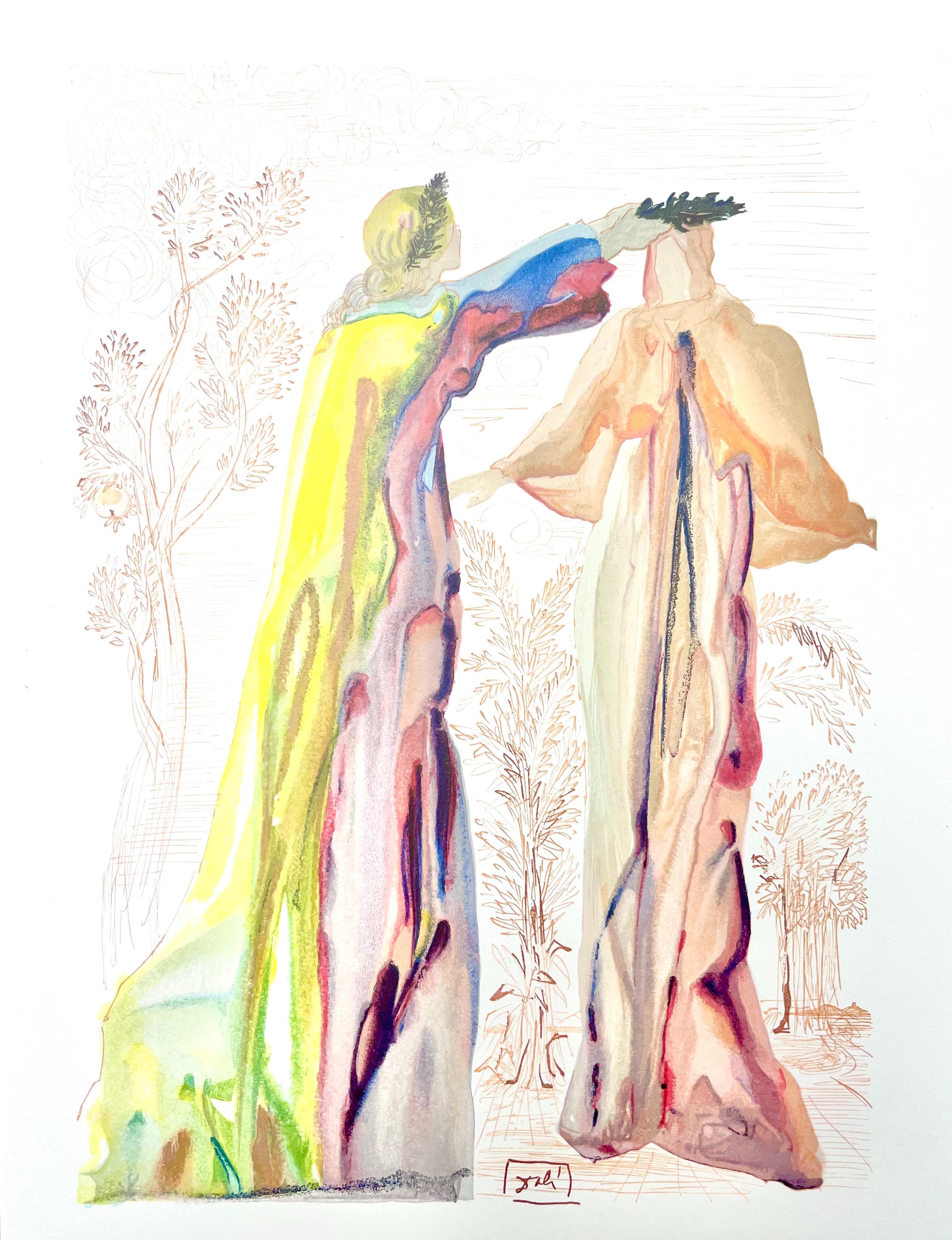 Salvador Dali, Fegefeuer XXVII (Field 189-200; Michler/Löpsinger 1039-1138), Die Göttliche Komödie, Signed, Limited Edition Woodcut