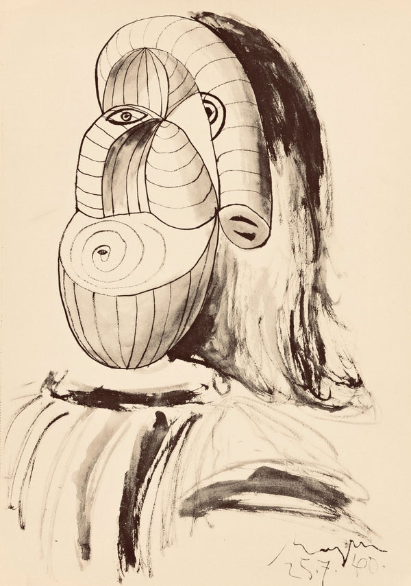 Pablo Picasso, Composition, Carnet de dessins de Picasso, Cahiers d’Art, Limited Edition Lithograph