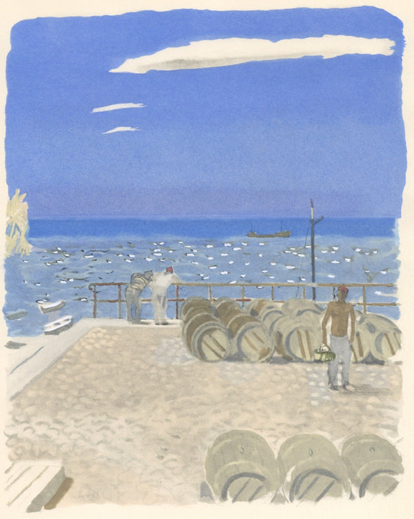 Maurice Brianchon, Voyage du Vin, Vins, Fleurs et Flammes, Limited Edition Lithograph