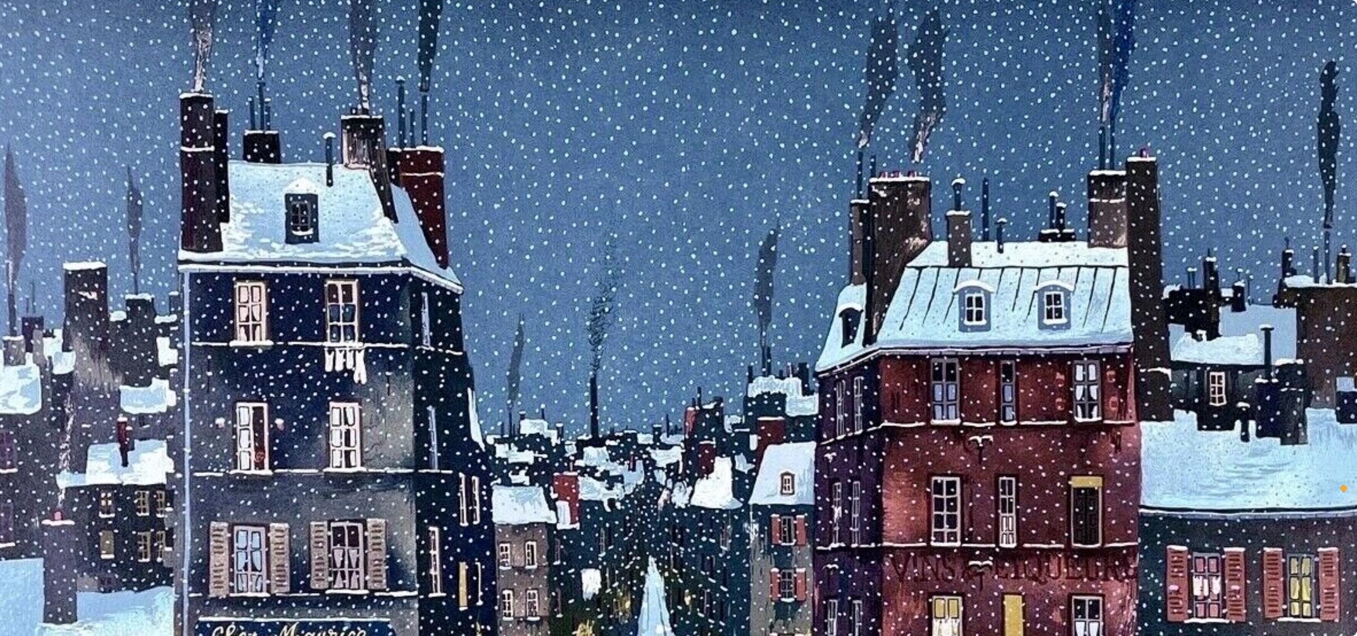 Michel Delacroix, Nuit de décembre, Limited Edition Lithograph