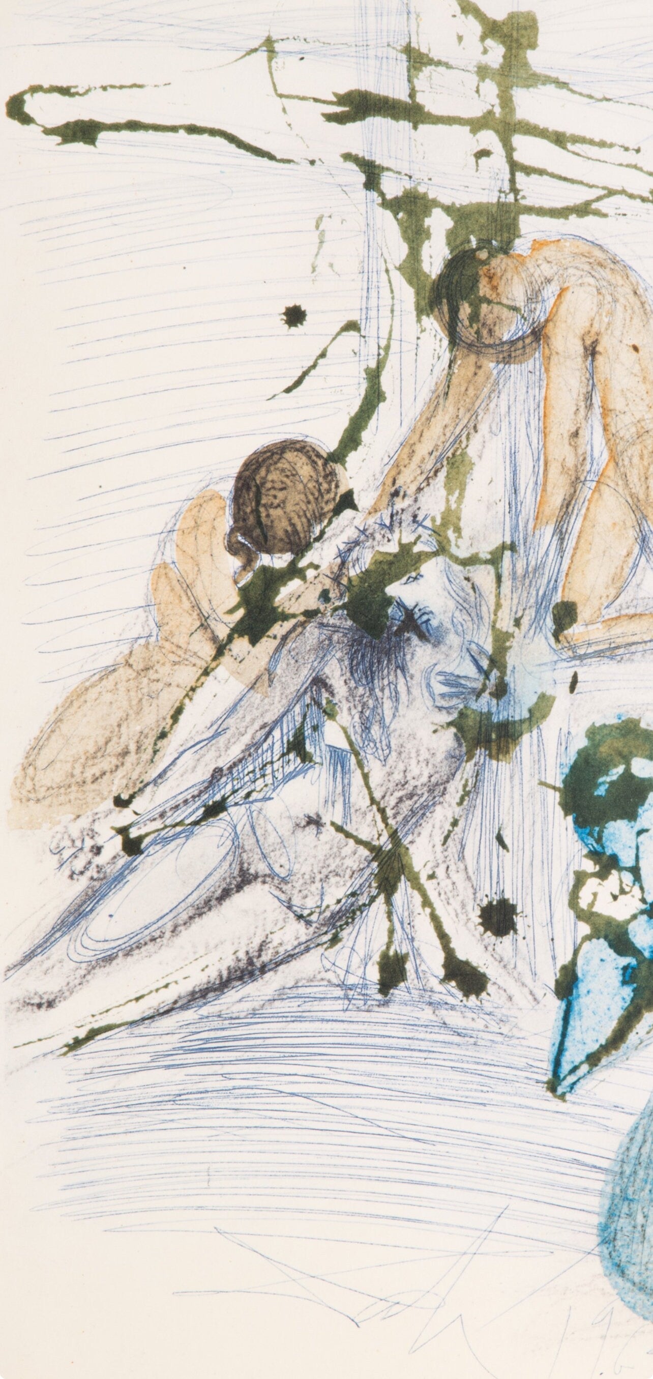 Salvador Dali, Composition (Michler/Löpsinger 1600; Field 69-3), Biblia Sacra, Limited Edition Lithograph