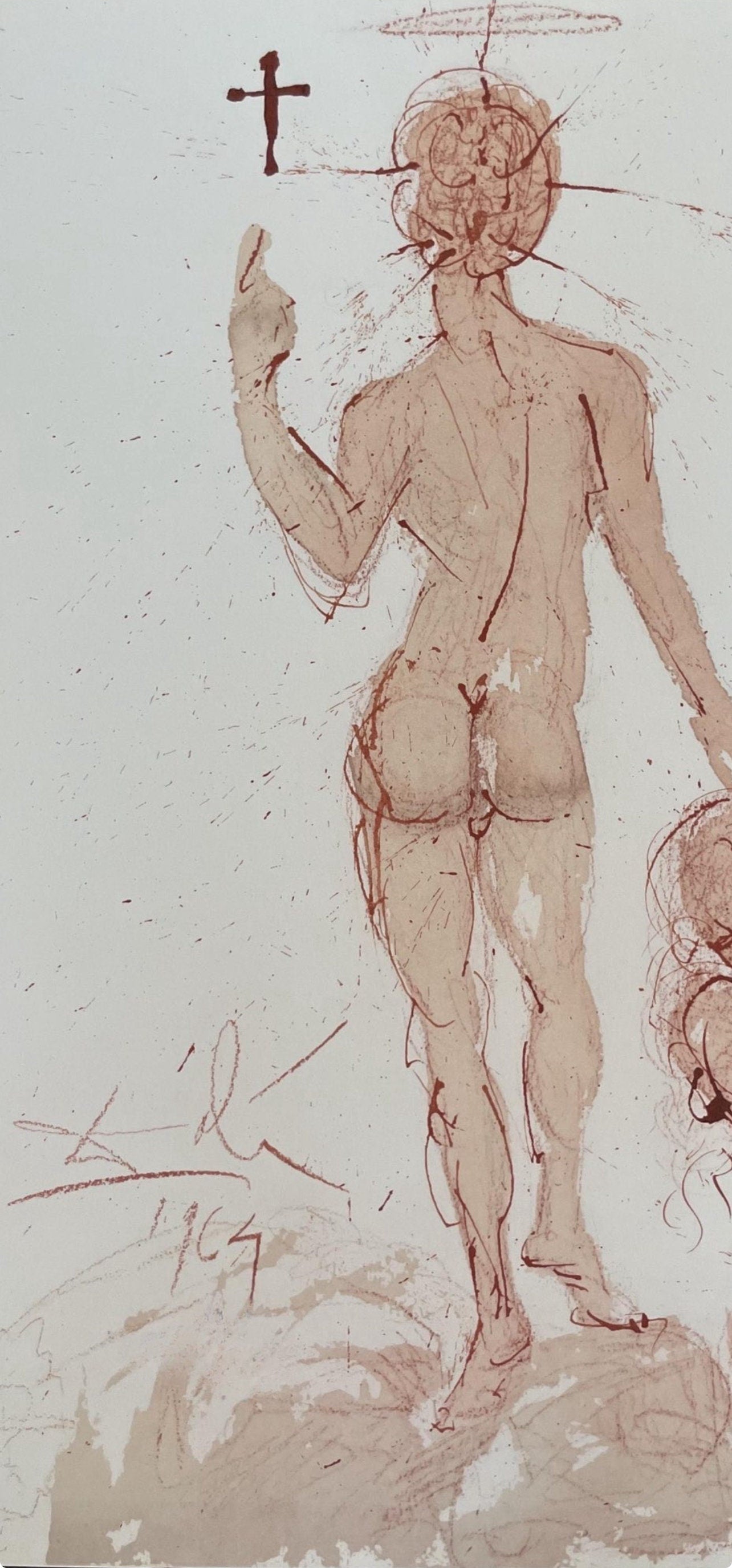 Salvador Dali, Composition (Michler/Löpsinger 1600; Field 69-3), Biblia Sacra, Limited Edition Lithograph