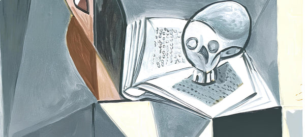 Pablo Picasso, Tête de mort et livre, Marina Picasso Collection, Official Limited Edition Lithograph