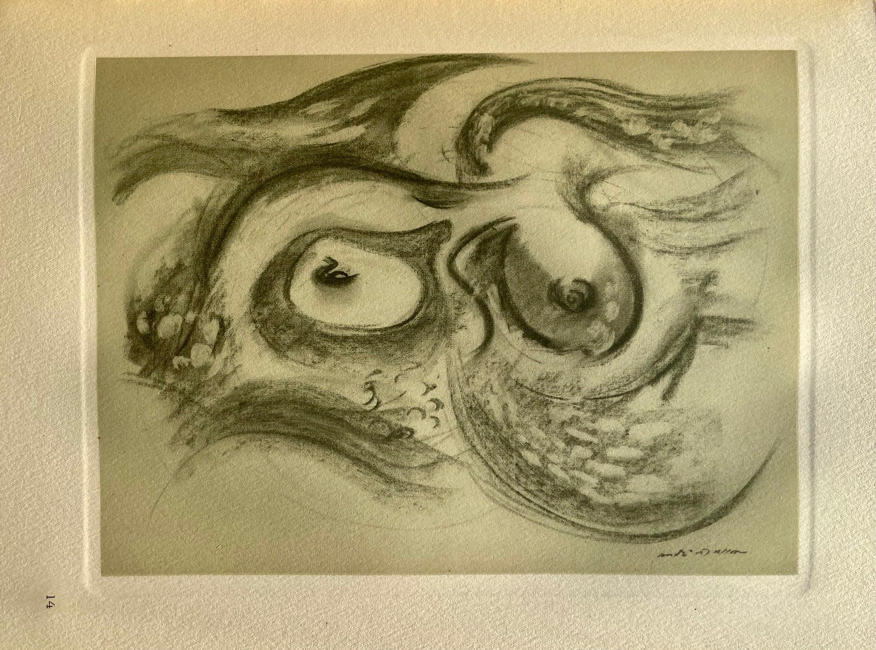 André Masson, Le sein et la vague, Masson Dessins, Limited Edition Lithograph