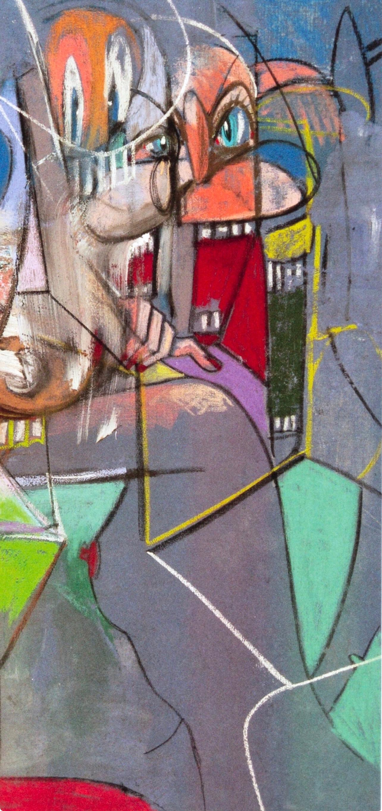 George Condo, Heads and Toes, Drawing Paintings, Limited Edition Four Color Process Print