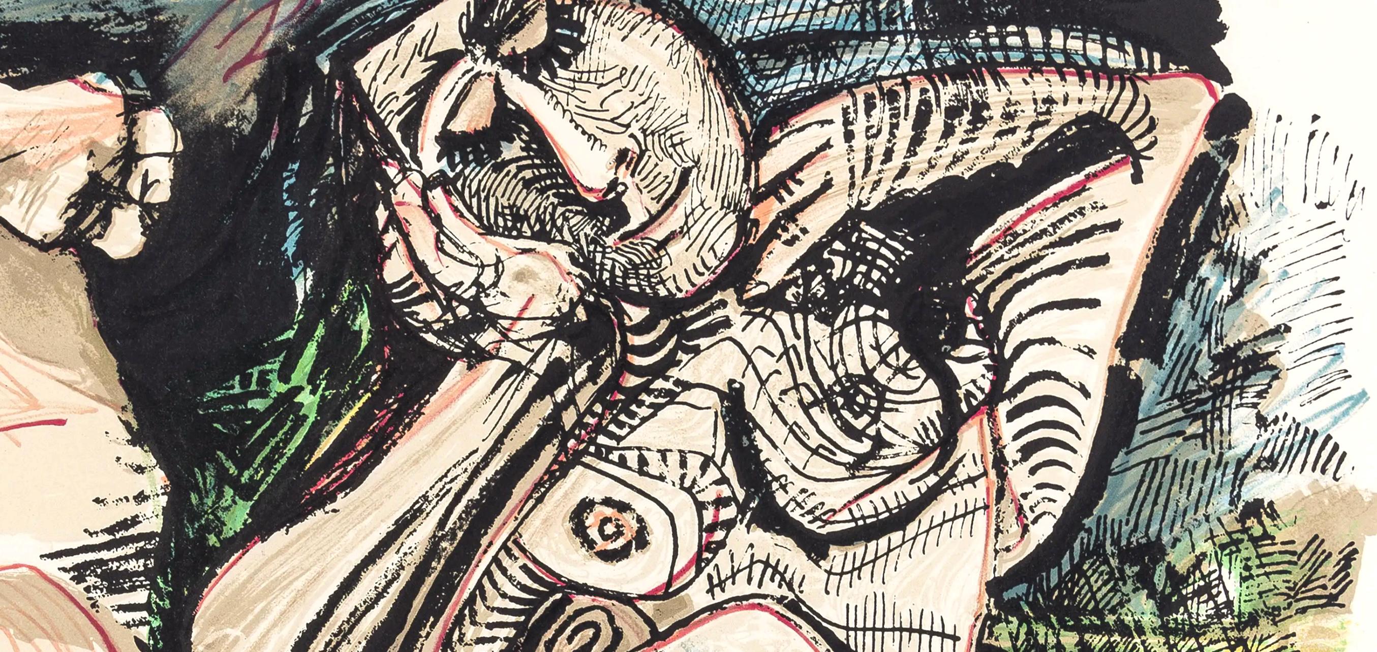 Pablo Picasso, Composition (Orozco 193-204), Au Baiser D'Avignon, Limited Edition Lithograph