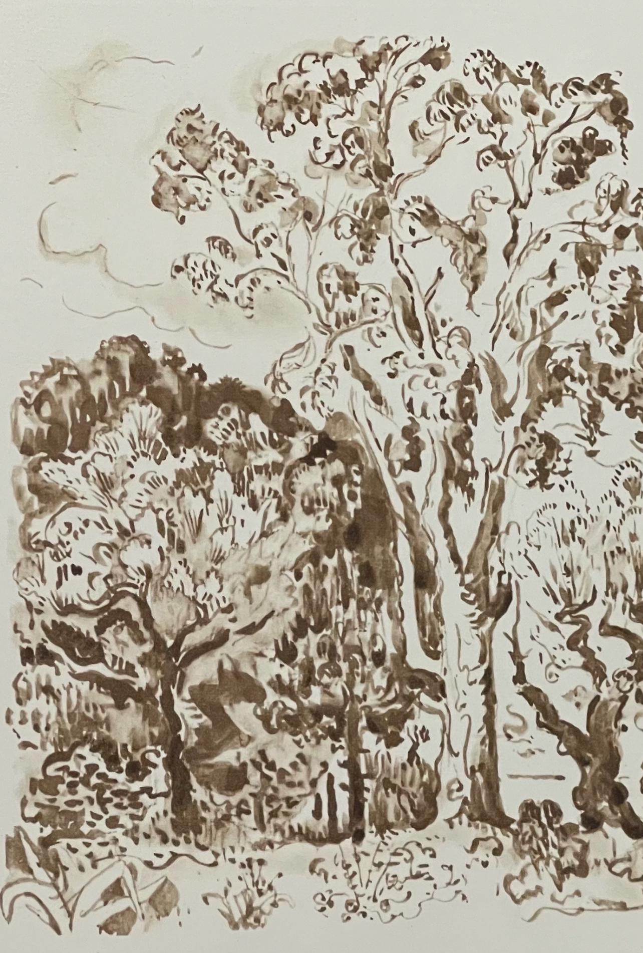 Paul Signac, Antibes. L'eucalyptus, Signac Dessins, Limited Edition Lithograph