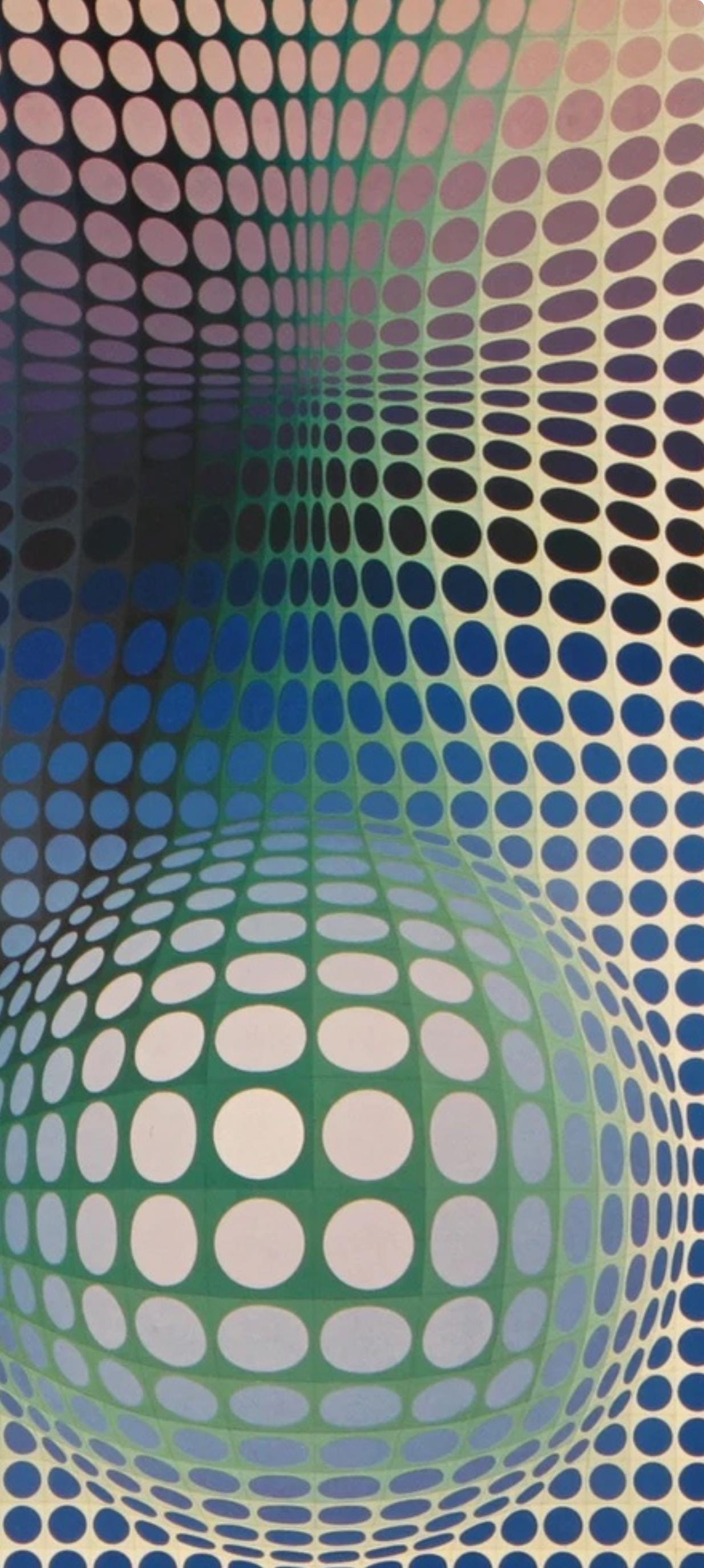 Victor Vasarely, Composition, Damier, Limited Edition Héliogravure