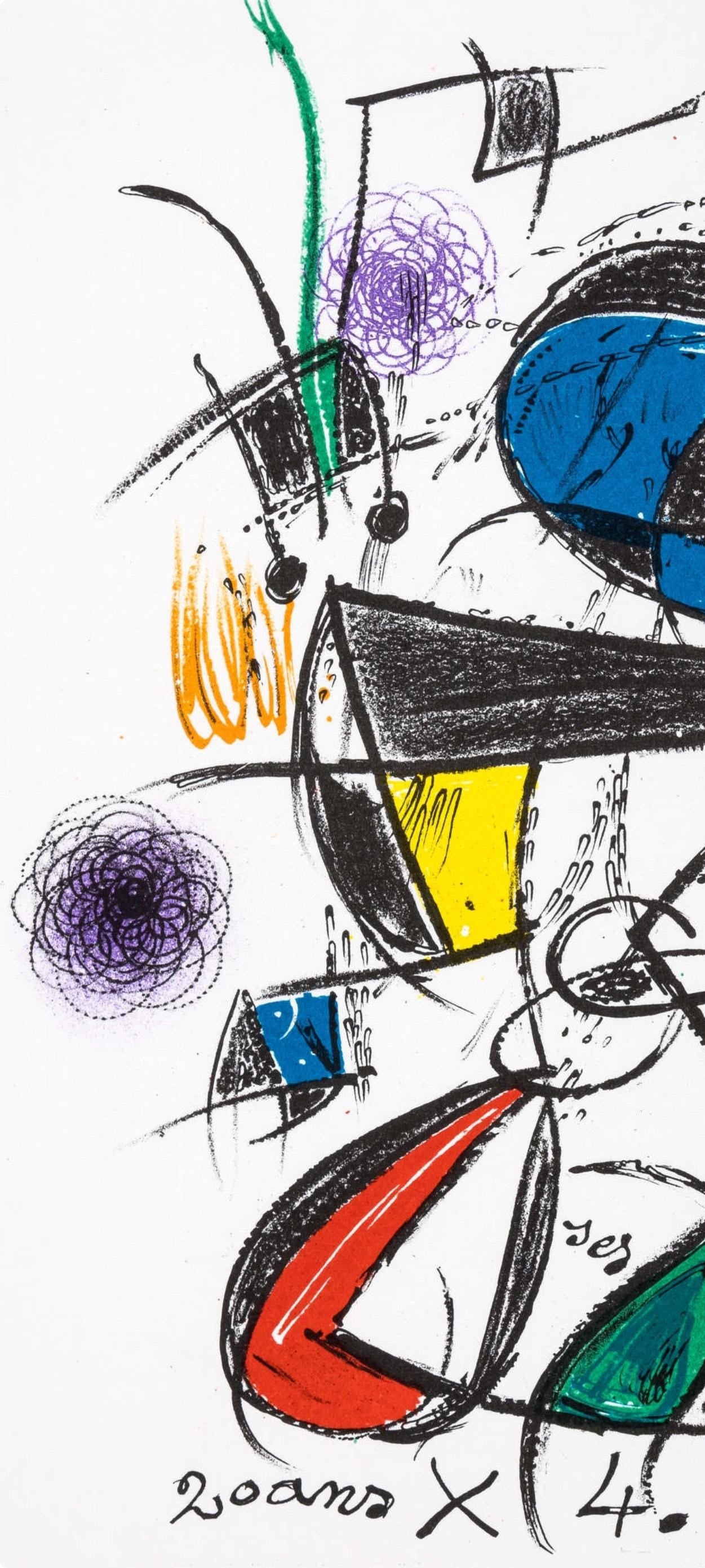 Joan Miró, Composition, Limited Edition Lithograph