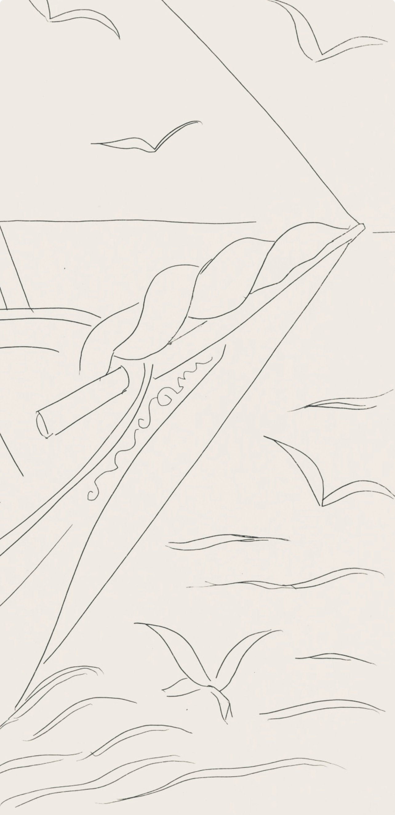 Henri Matisse, Brise marine (Sea Breeze), Poésies, Limited Edition Lithograph