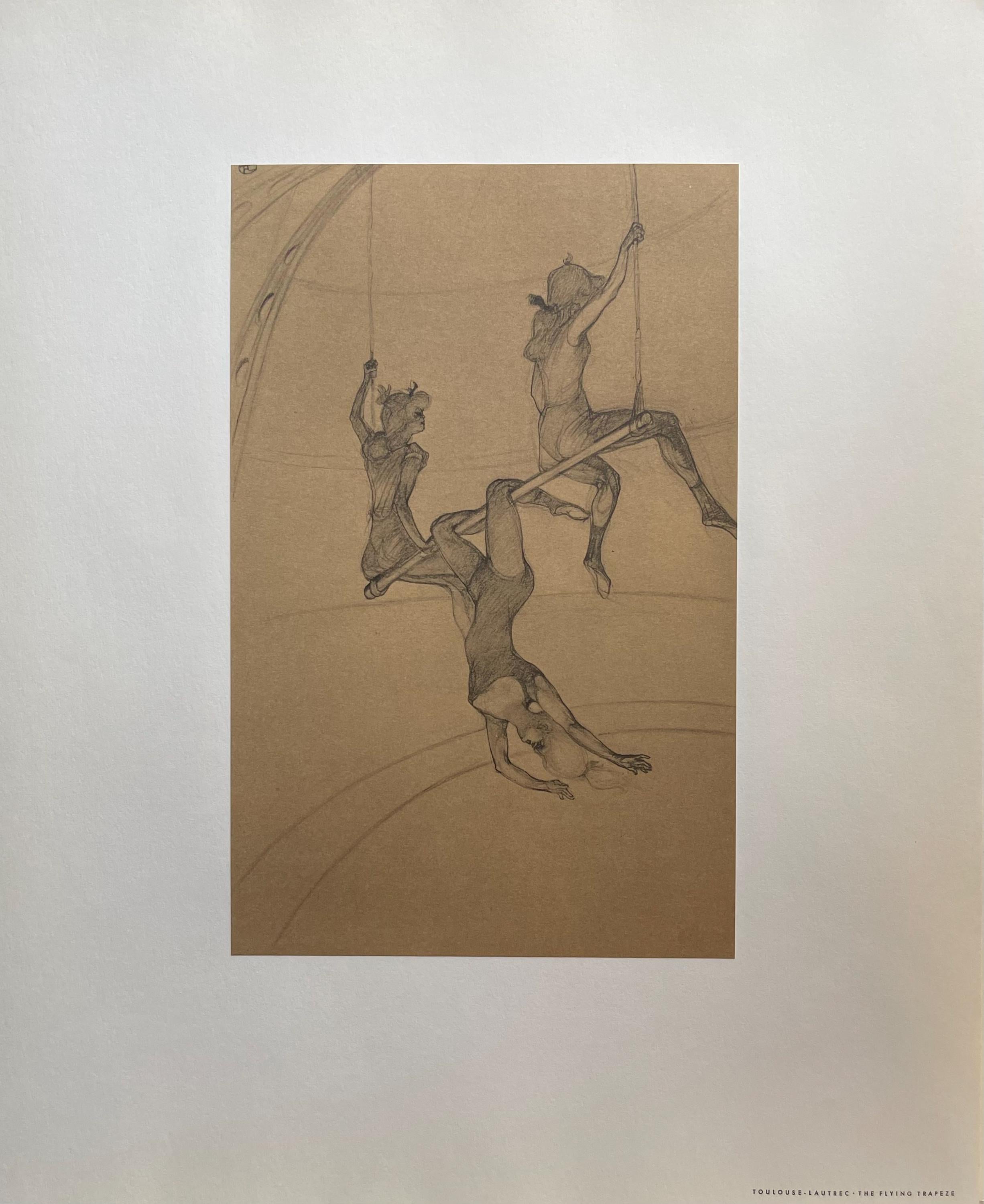 Henri de Toulouse-Lautrec, The Flying Trapeze, Henri de Toulouse-Lautrec, At the Circus, Limited Edition Lithograph