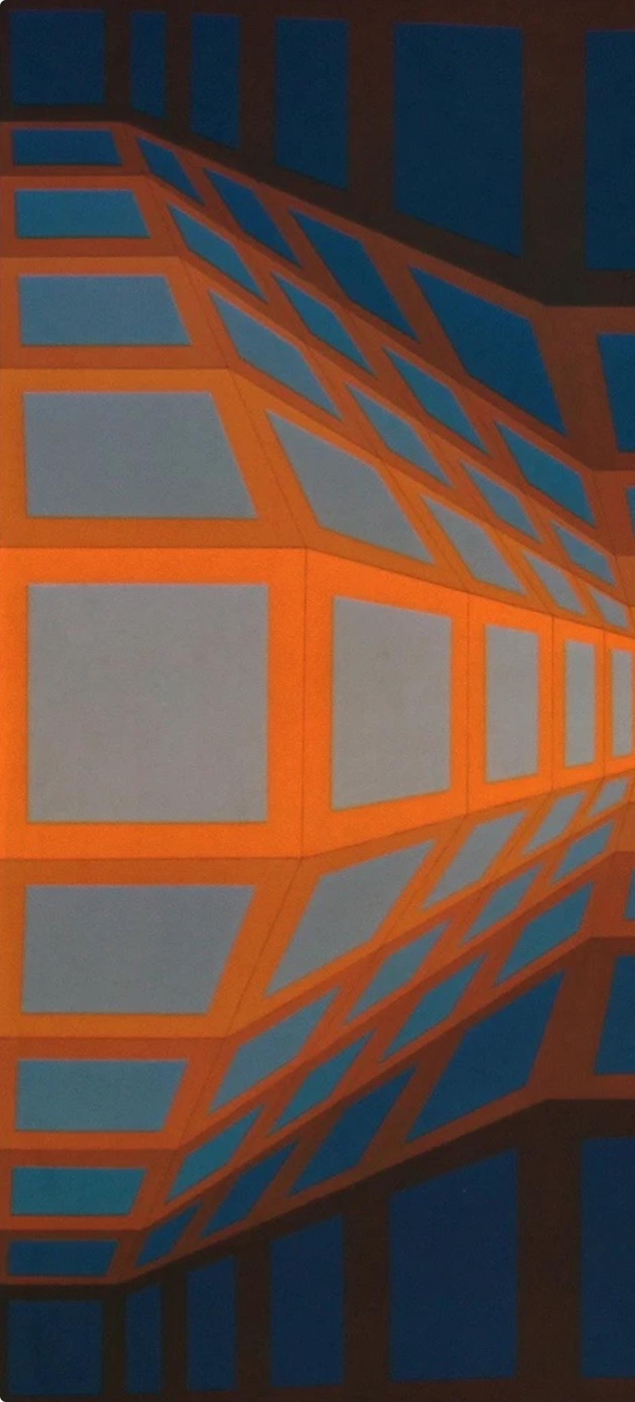 Victor Vasarely, Composition, Damier, Limited Edition Héliogravure