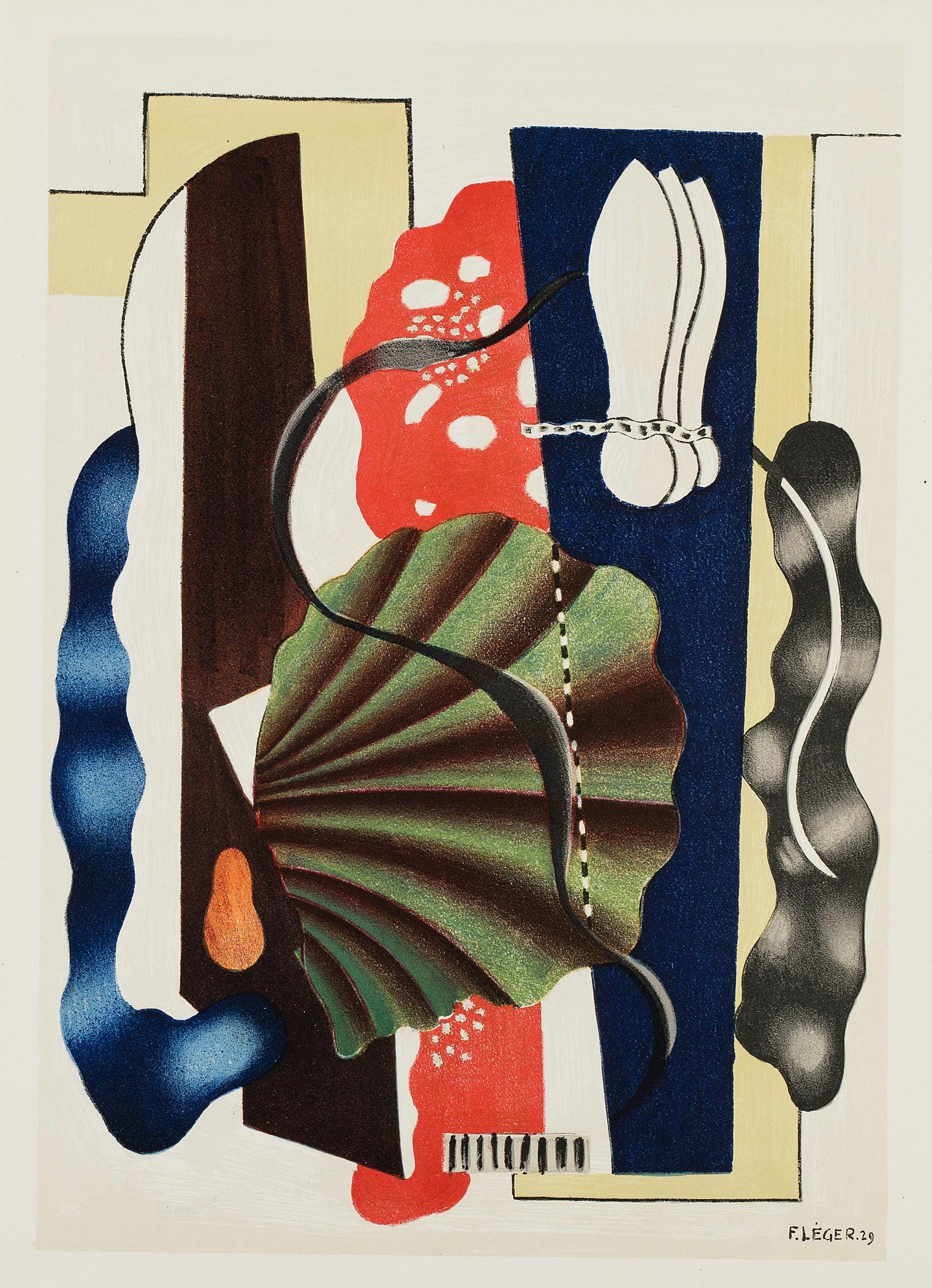Fernand Léger, Composition, Derrière le miroir, Limited Edition Lithograph