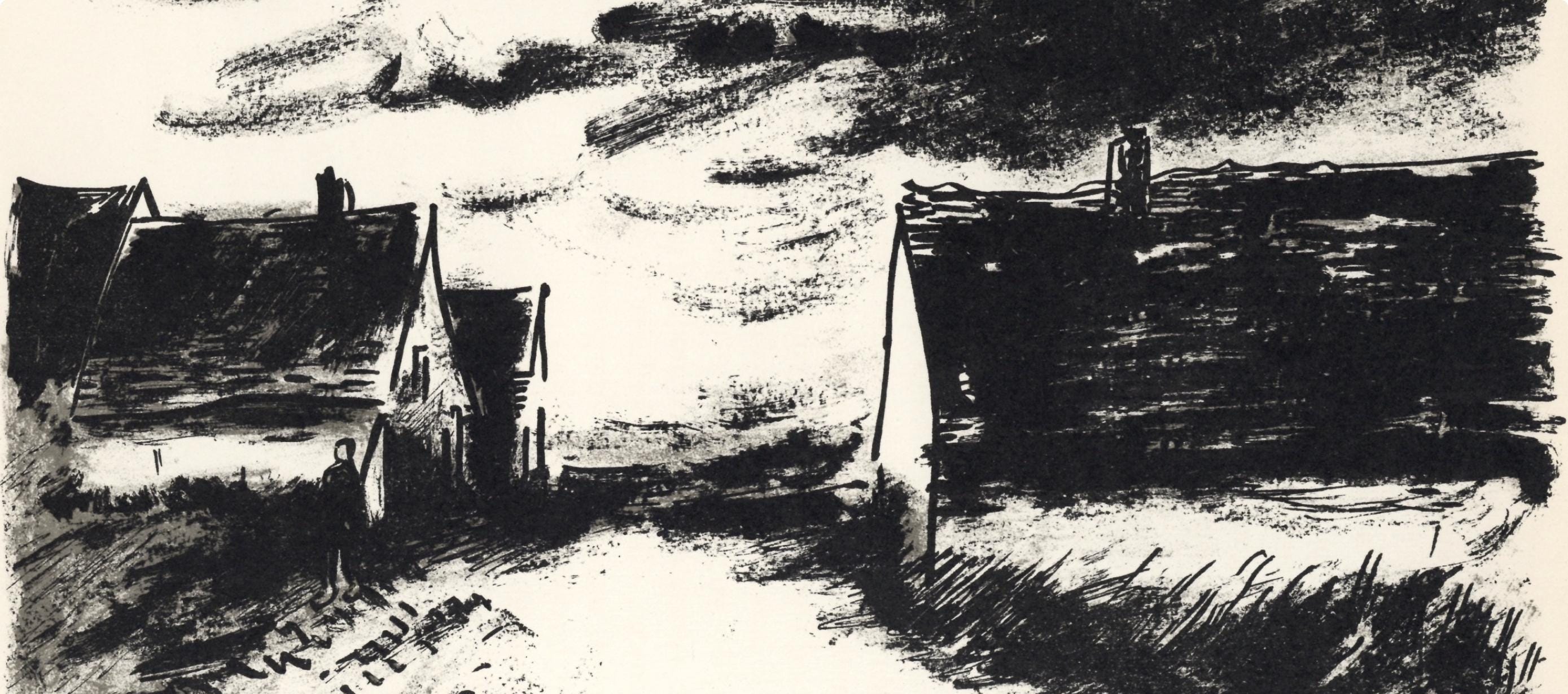 Maurice de Vlaminck, Maisons dans la Beauce, Limited Edition Lithograph