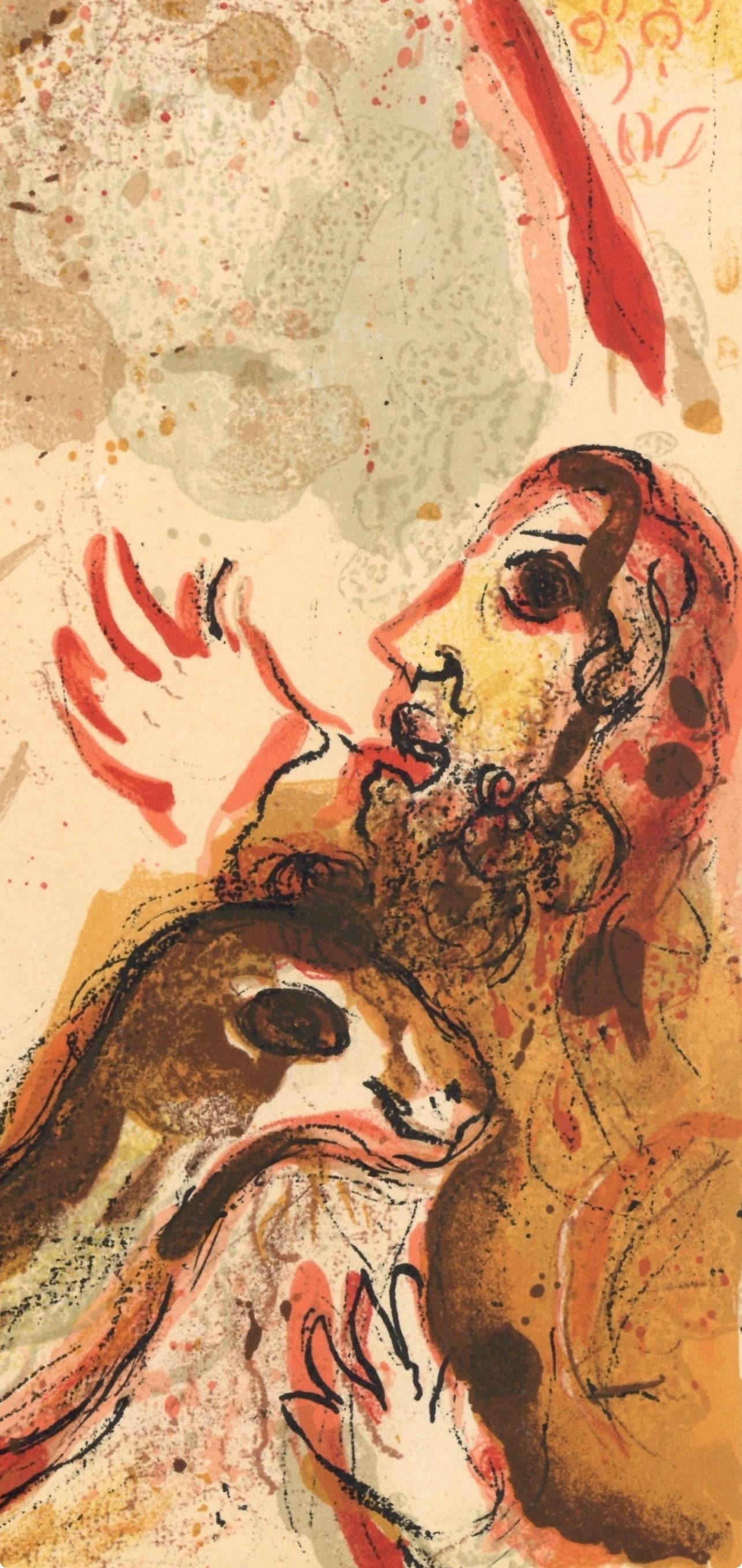 Marc Chagall, Rachel (Mourlot 117-46; Cramer 25), Drawings from the Bible by Marc Chagall, Verve: Revue, Limited Edition Lithograph