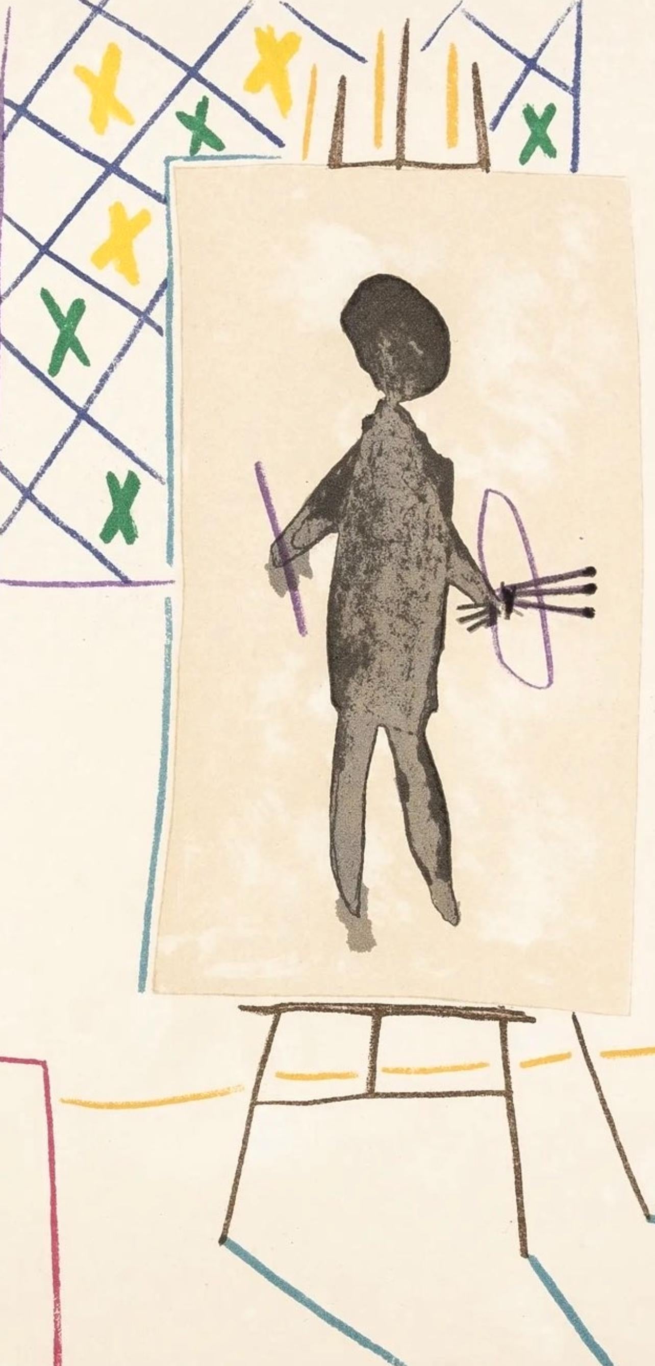 Pablo Picasso, Composition, Picasso and the Human Comedy, Verve: Revue Artistique et Littéraire, Limited Edition Lithograph