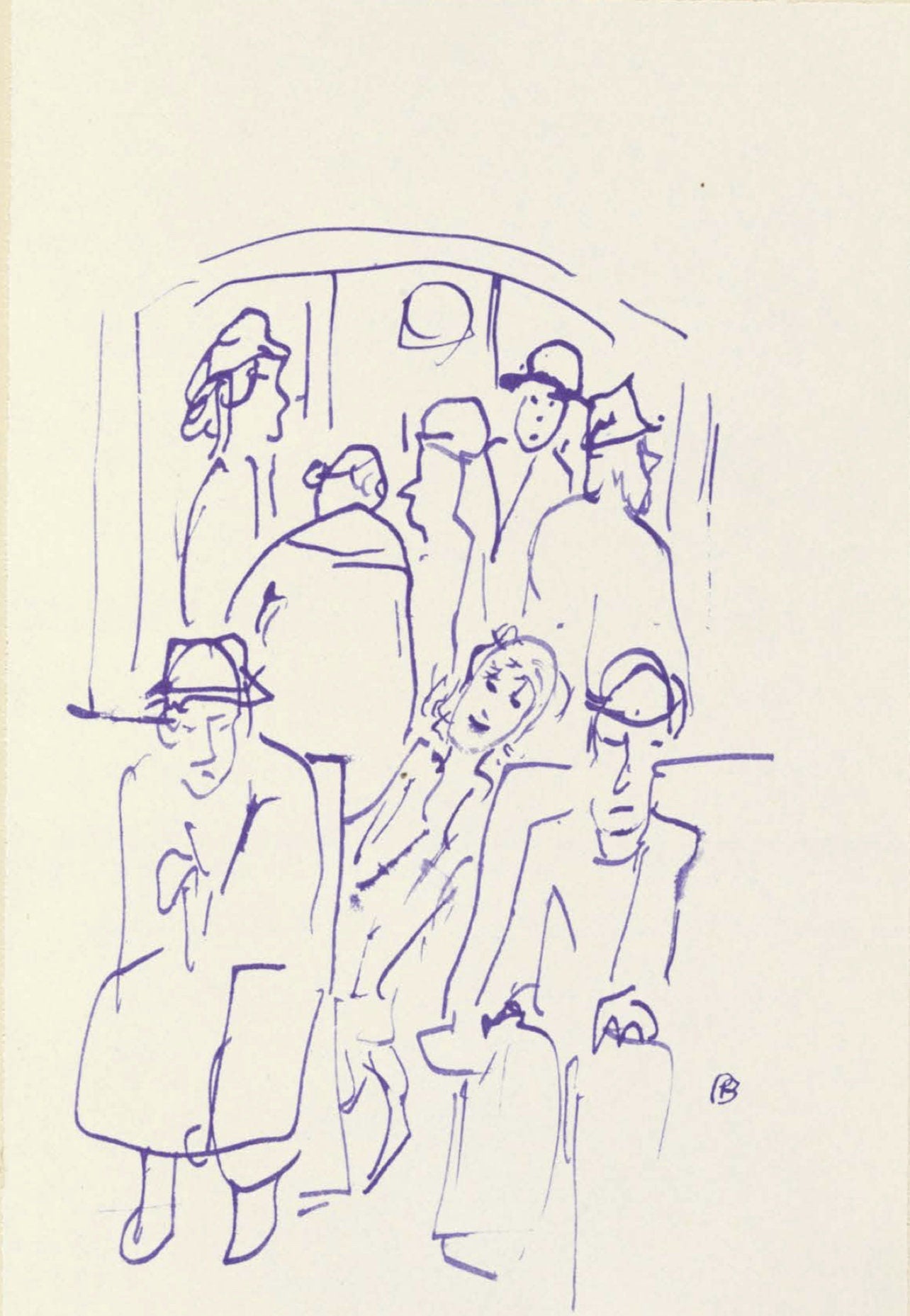 Pierre Bonnard, Composition (Terrasse 54), Pierre Bonnard Correspondences, Limited Edition Lithograph