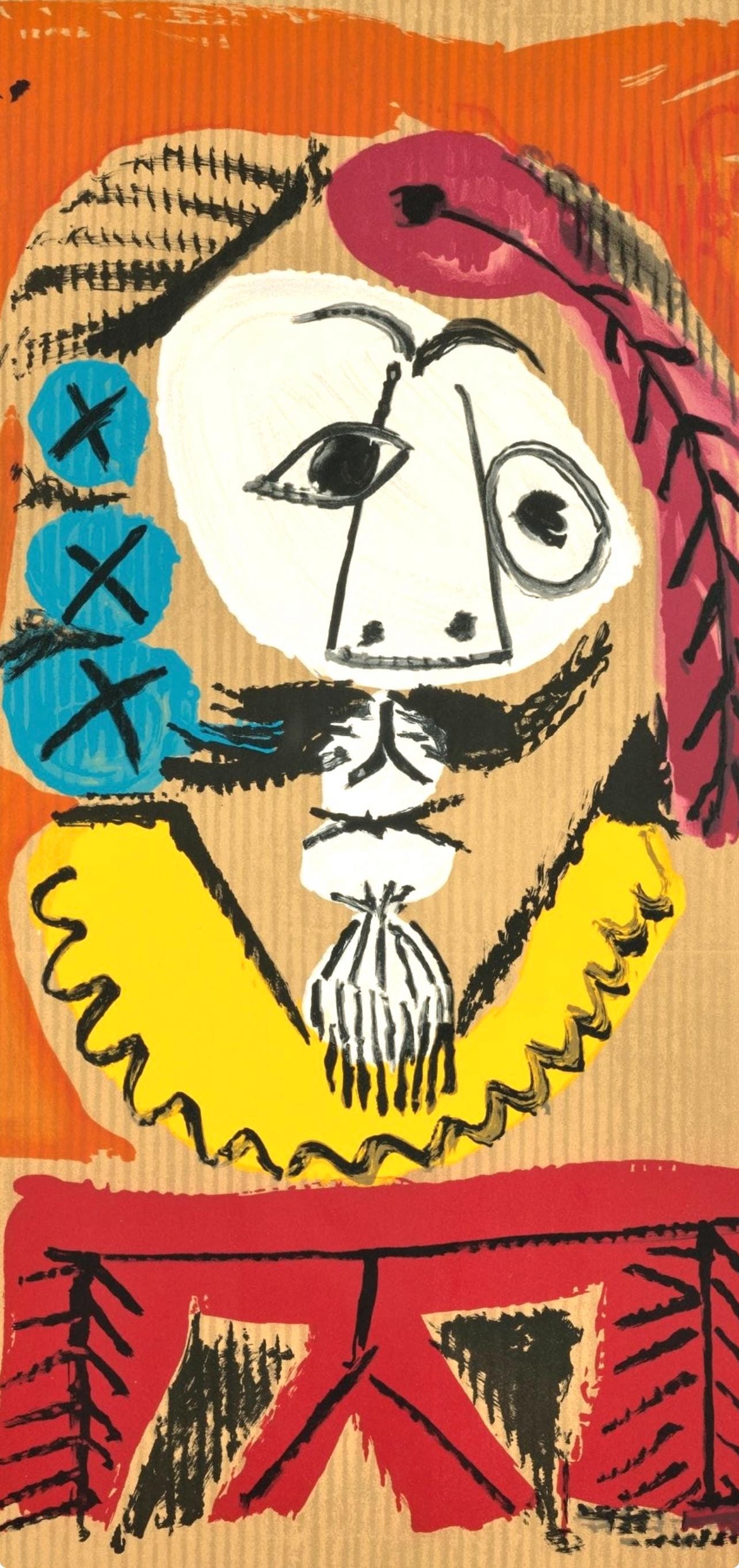 Pablo Picasso, Composition (Orozco 207-261), Vingt-Neuf Portraits Imaginaires, Limited Edition Lithograph