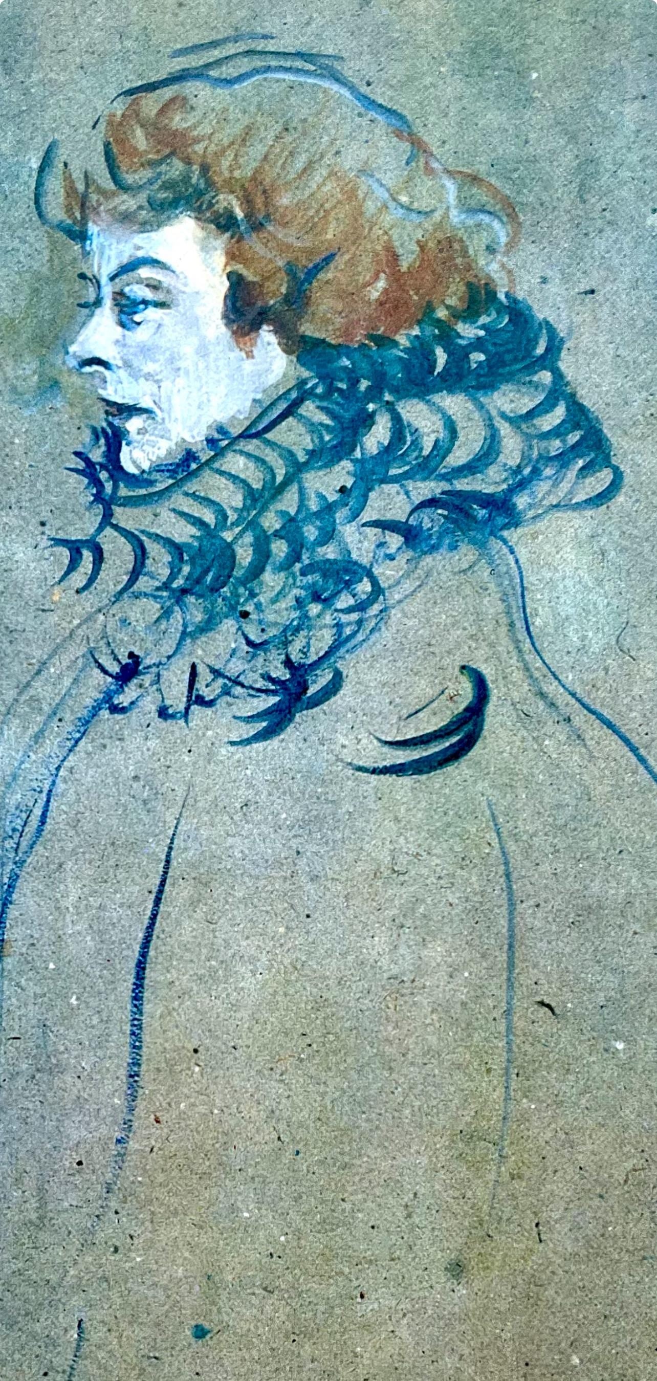 Henri de Toulouse-Lautrec, Composition, Derrière le miroir, Limited Edition Lithograph