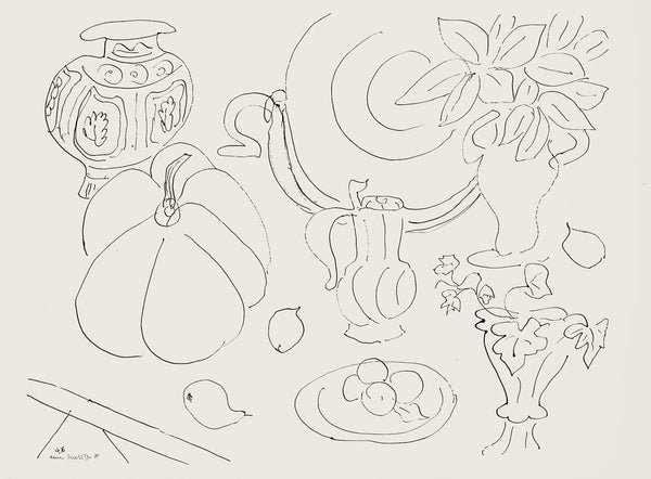 Henri Matisse, Série G, var. 6 (Duthuit 9), Henri Matisse, Dessins, Thèmes et variations, Limited Edition Lithograph