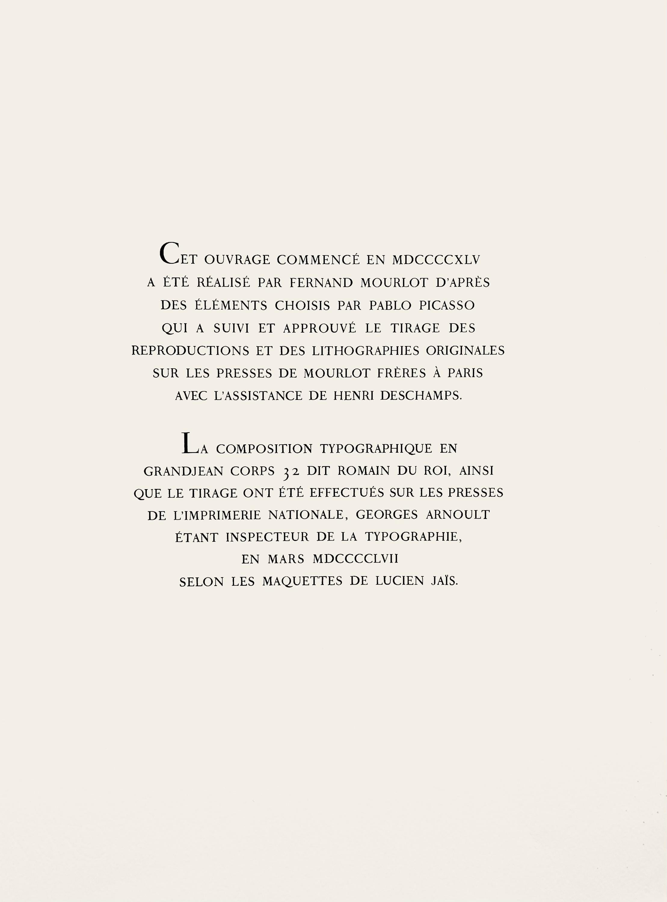Pablo Picasso, Composition (Cramer 88), Dans l'Atelier de Picasso, Limited Edition Lithograph