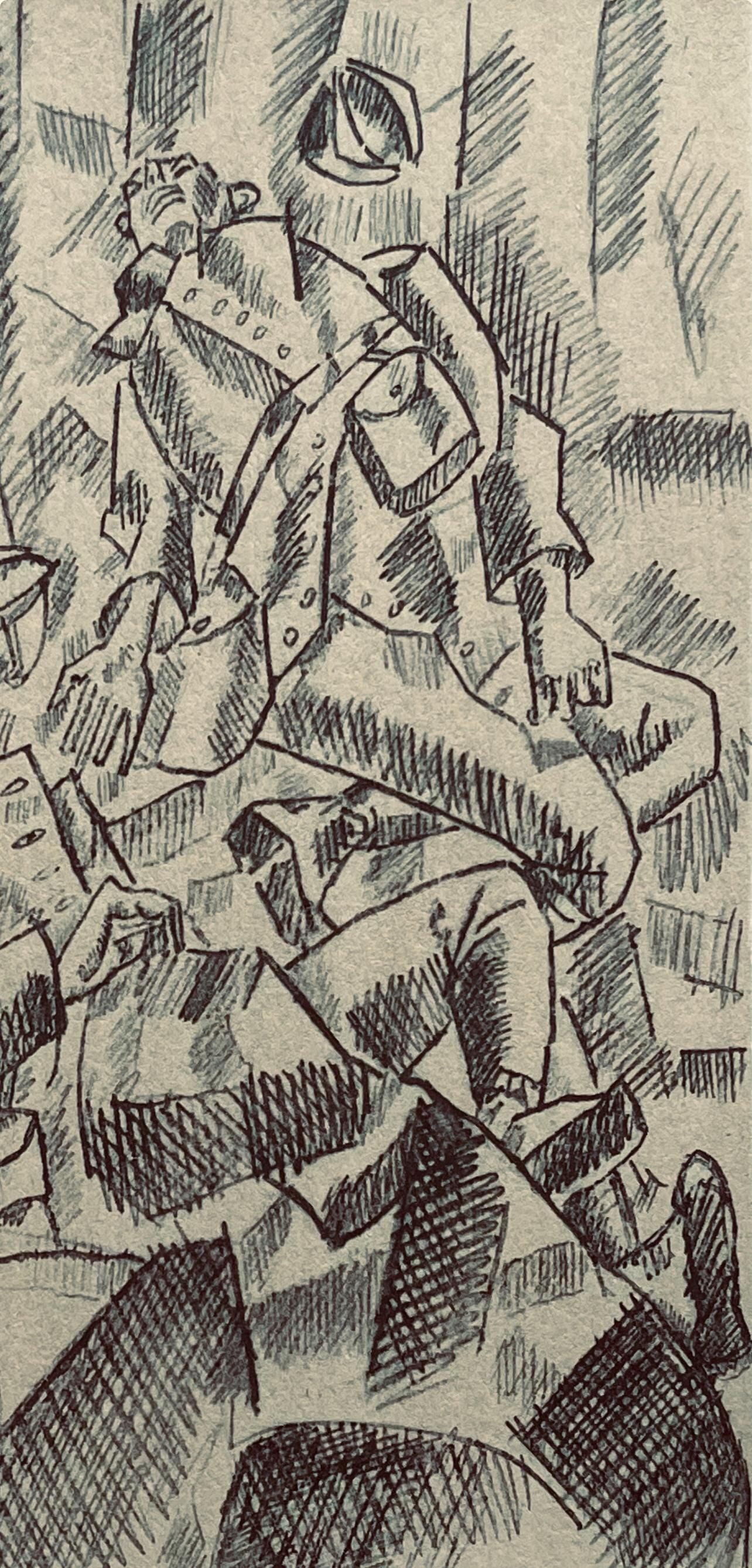 Fernand Léger, Sur La Route De Fleury: Les Deux Tués, Fernand Léger, Dessins de Guerre, Limited Edition Lithograph