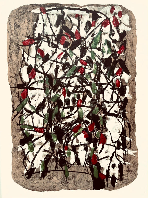Jean-Paul Riopelle, Composition, Derrière le miroir, Limited Edition Lithograph