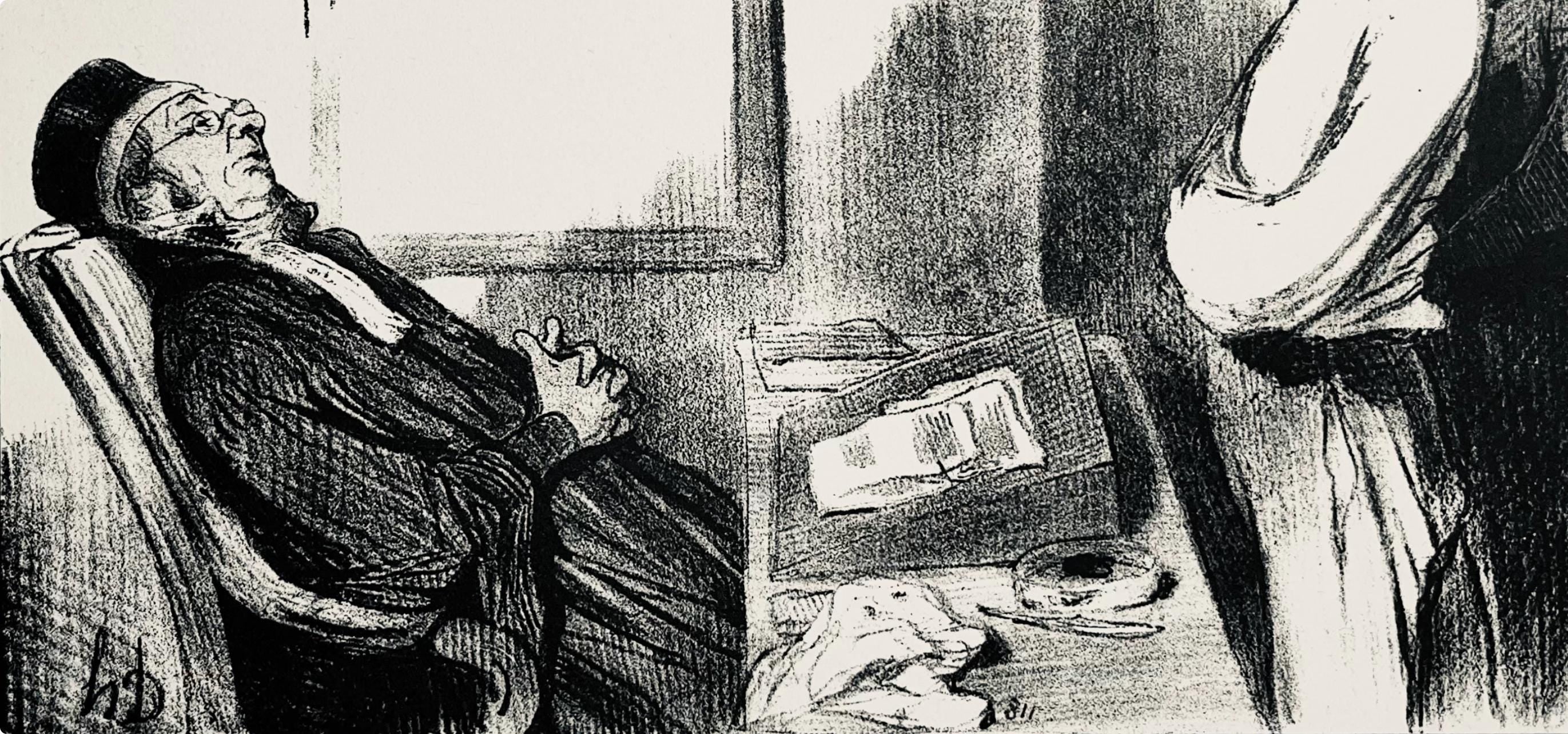 Honoré Daumier, Composition, Honoré Daumier, Law and Justice, Limited Edition Lithograph