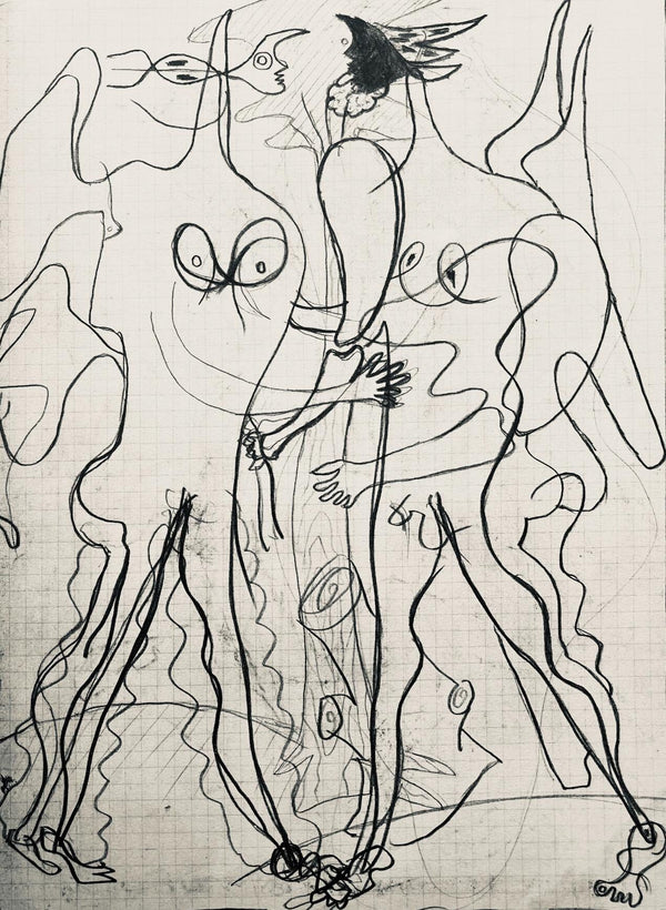 Georges Braque, Composition (Vallier 23), Hesiode, Théogonie, Derrière le miroir, Limited Edition Lithograph