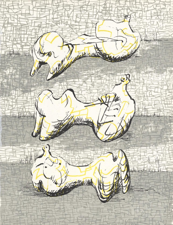Henry Moore, Composition (Cramer 182), XXe siècle, Limited Edition Lithograph