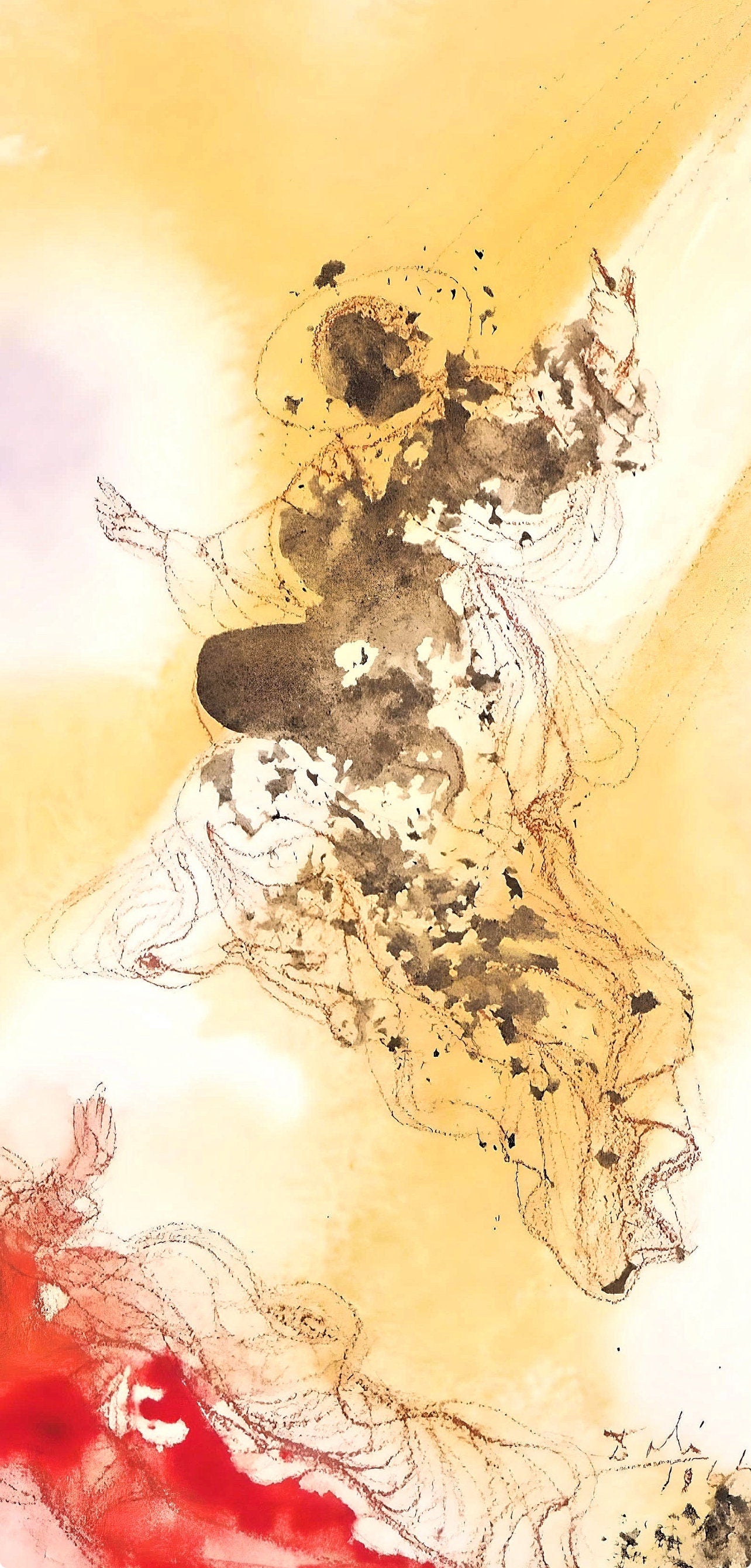 Salvador Dali, Composition (Michler/Löpsinger 1600; Field 69-3), Biblia Sacra, Limited Edition Lithograph