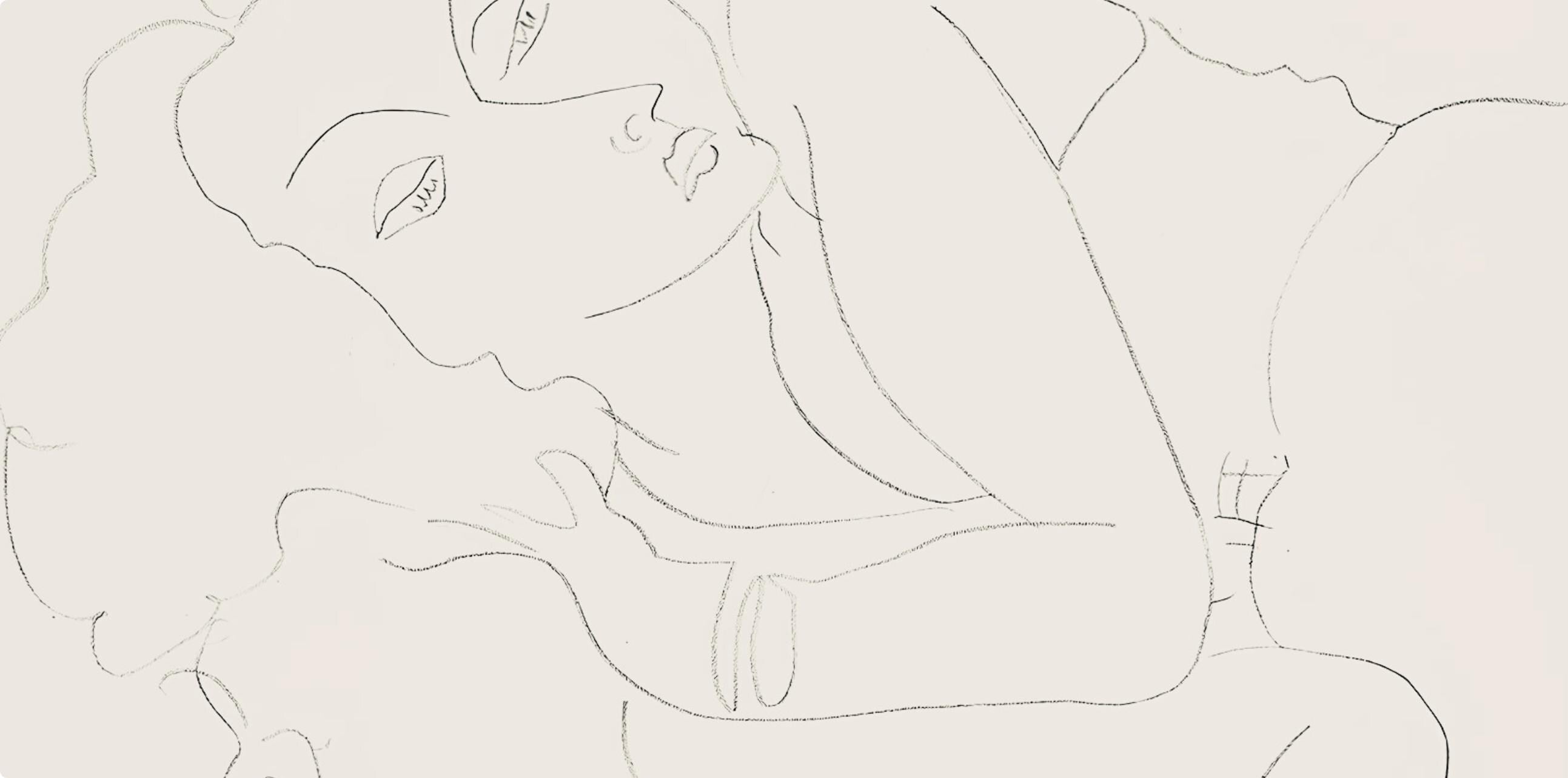 Henri Matisse, Série F, var. 9 (Duthuit 9), Henri Matisse, Dessins, Thèmes et variations, Limited Edition Lithograph