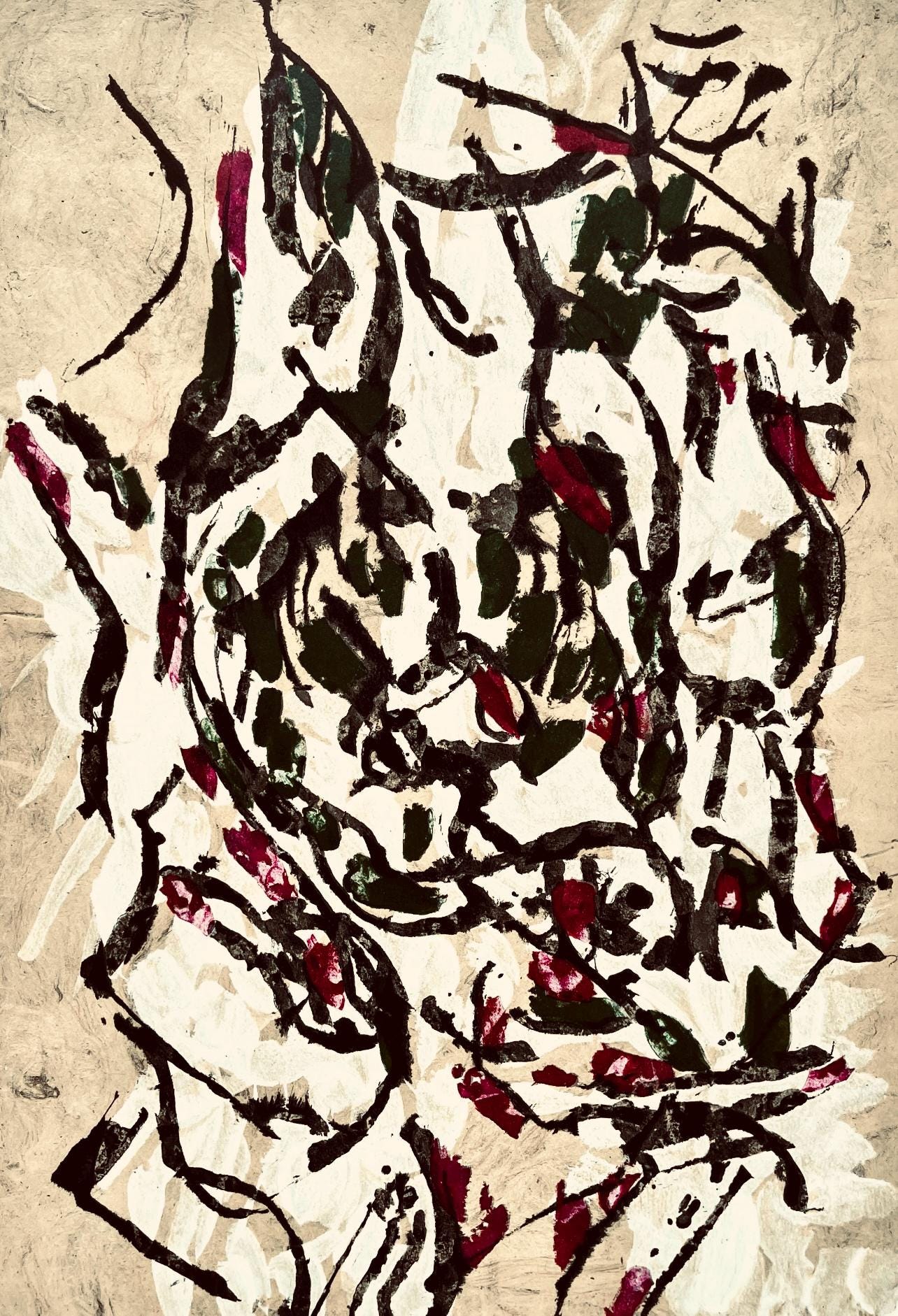 Jean-Paul Riopelle, Composition, Derrière le miroir, Limited Edition Lithograph