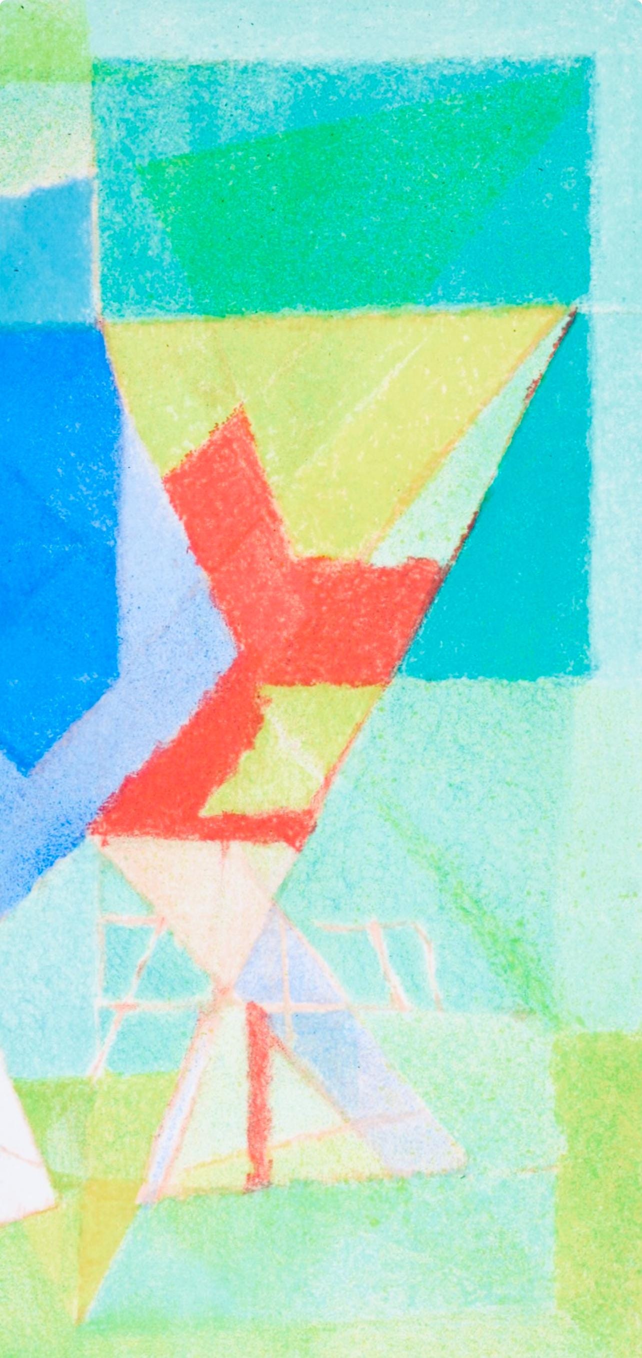 Jacques Villon, Composition (Ginestet/Pouillon 65-72), Jacques Villon, Huit lithographies, Limited Edition Lithograph