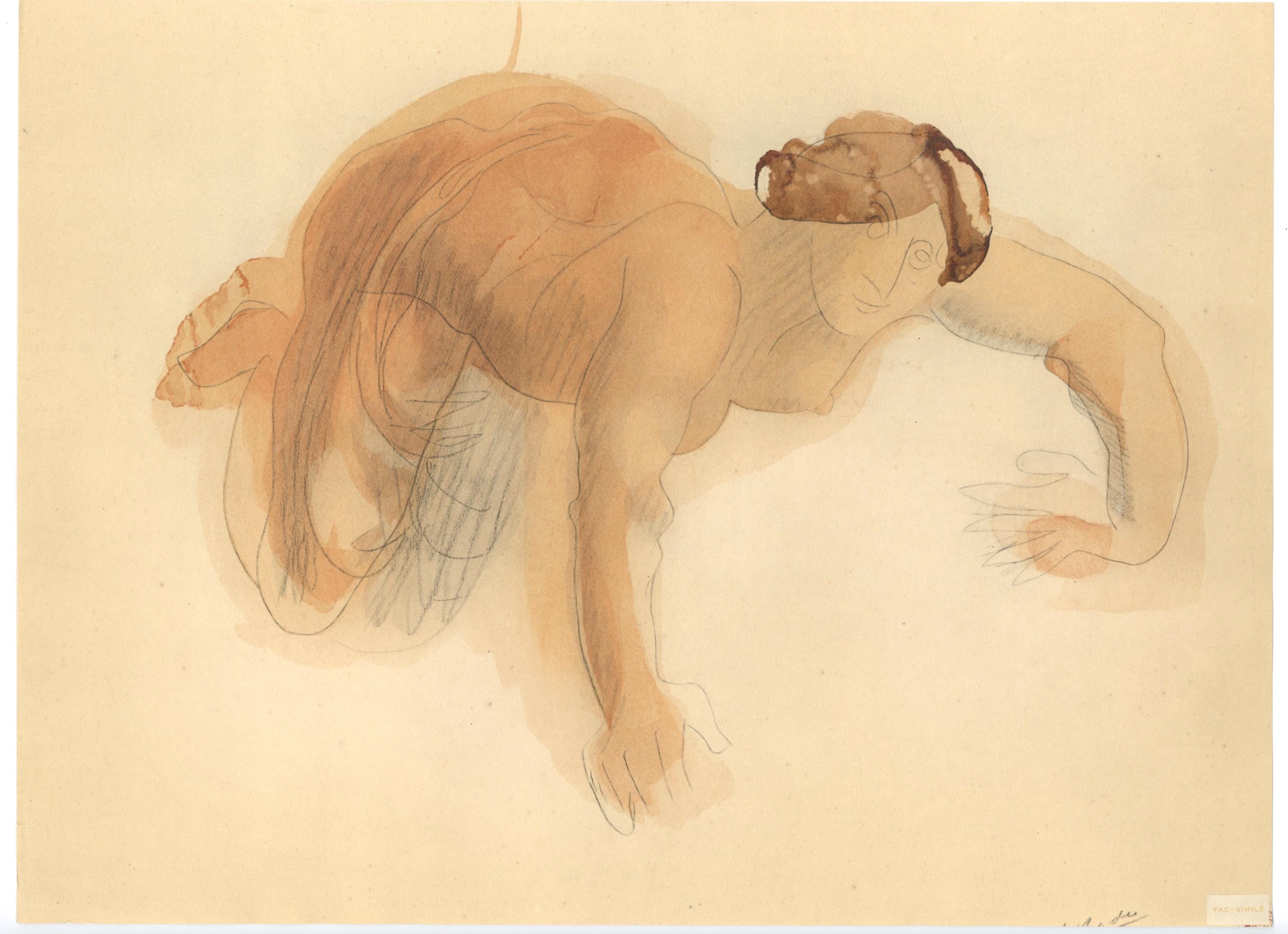 Auguste Rodin, Composition, La Varende, Rodin, Limited Edition Lithograph