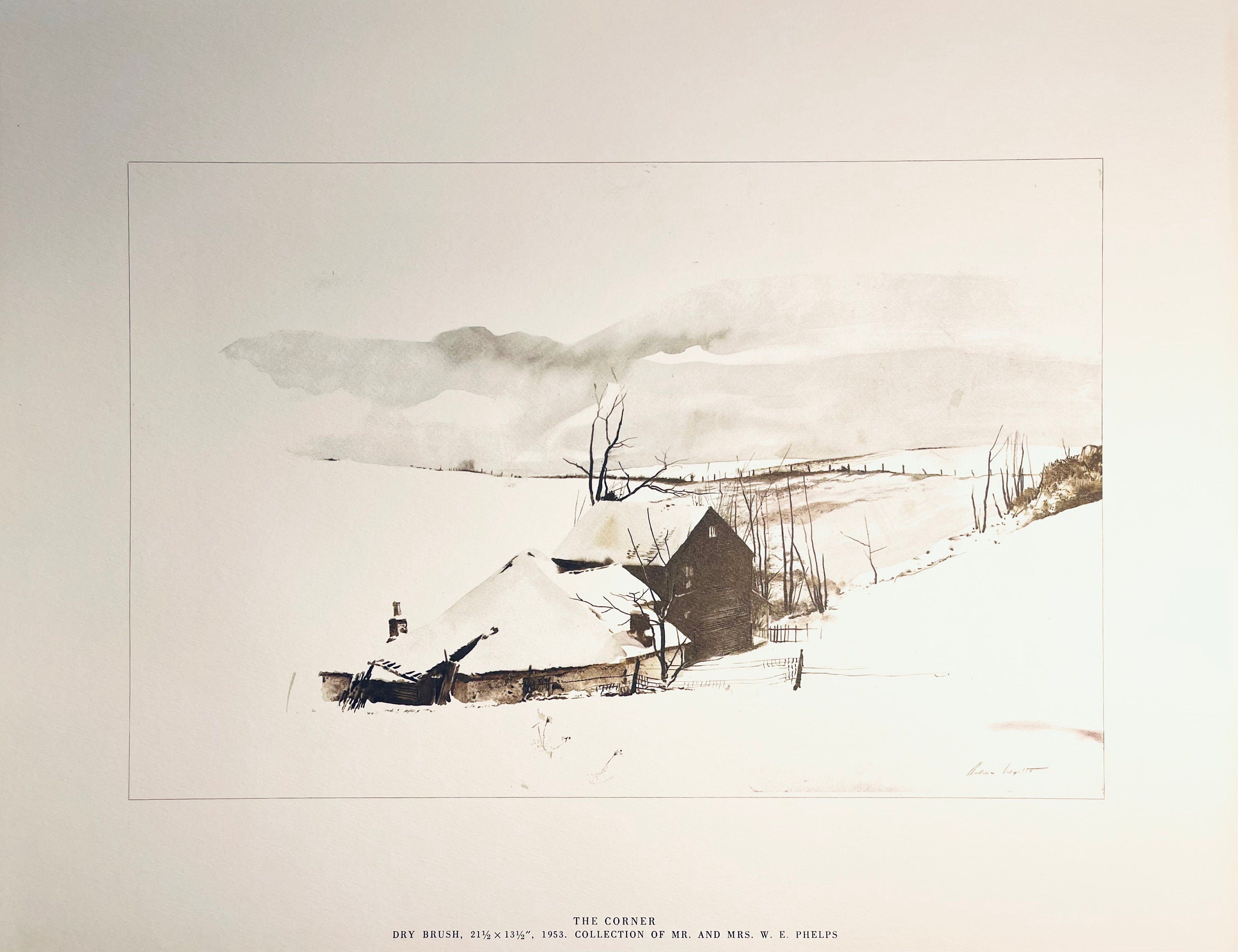 Andrew Wyeth, The Corner, The Four Seasons, Limited Edition Lithograph